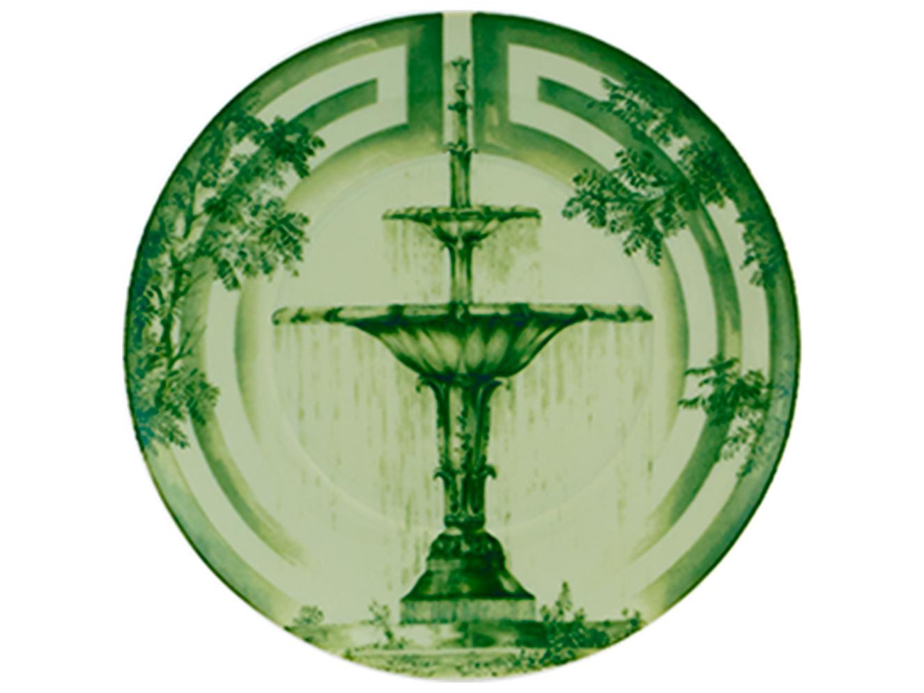 Vista Alegre The Meaning Green Bread and Butter Set of 4