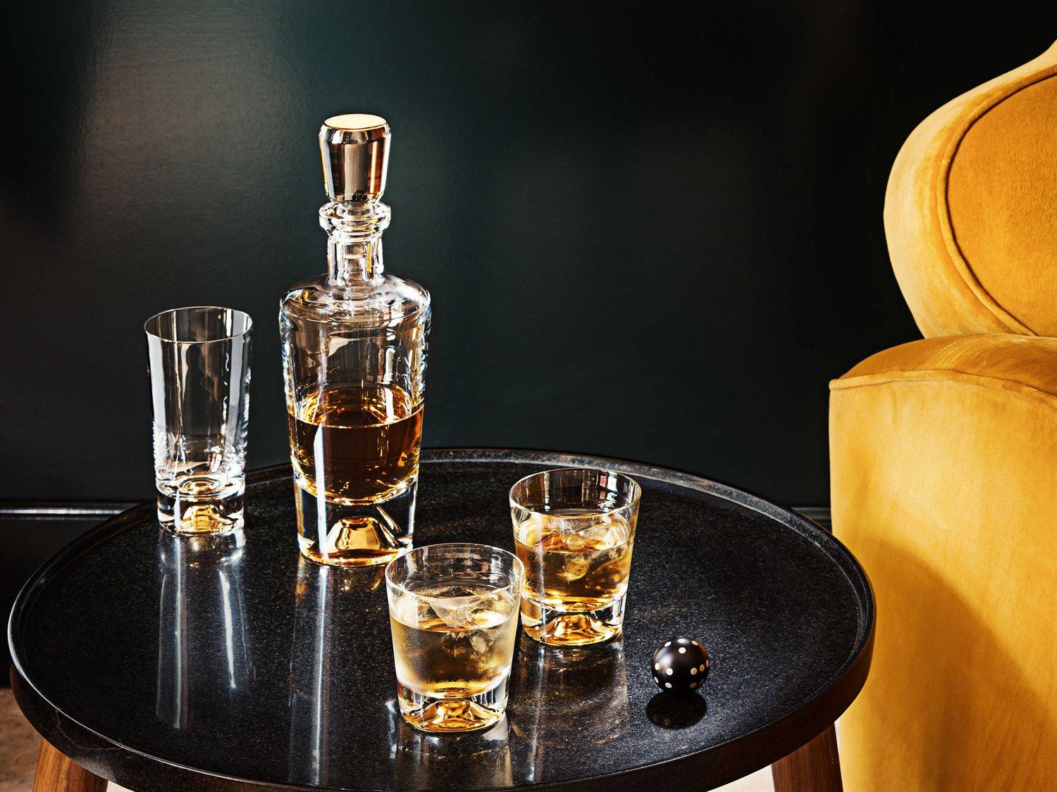 Vista Alegre Olympos Whisky Decanter with Gold