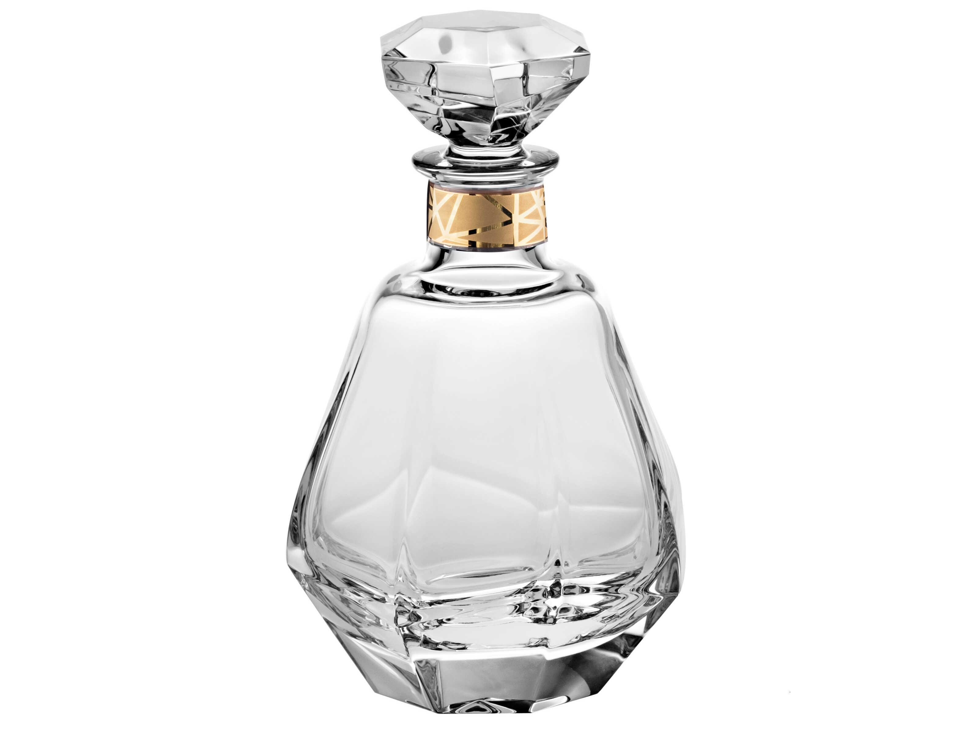 Vista Alegre Gemstone Whisky Decanter with Gold