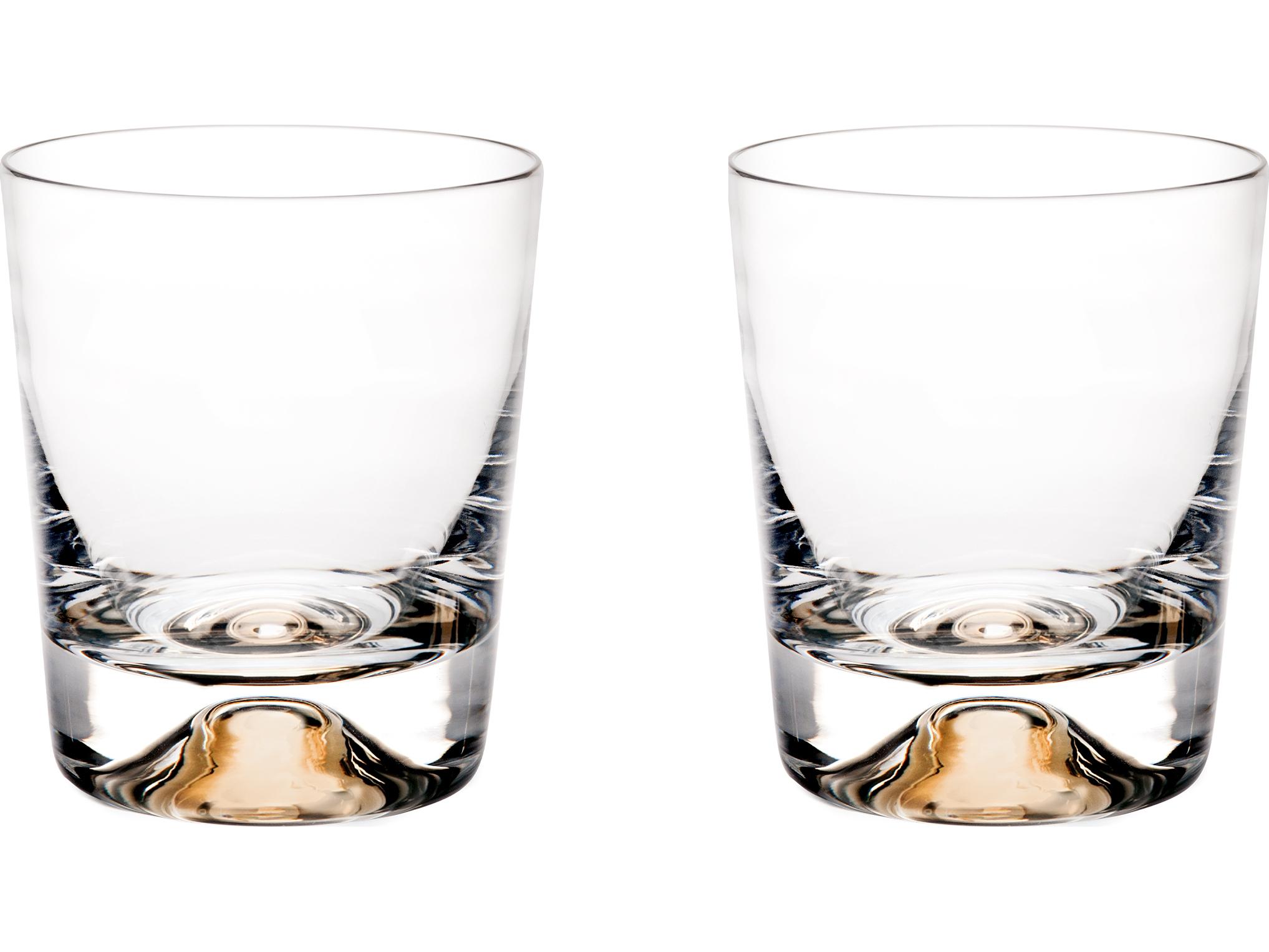 Vista Alegre Olympos Old Fashion Glass with Gold Set of 2