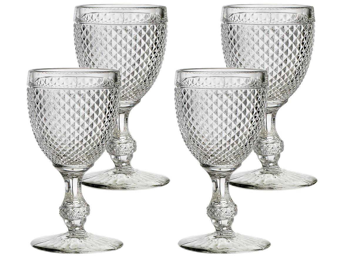 Vista Alegre Bicos Clear Water Goblet Set of 4