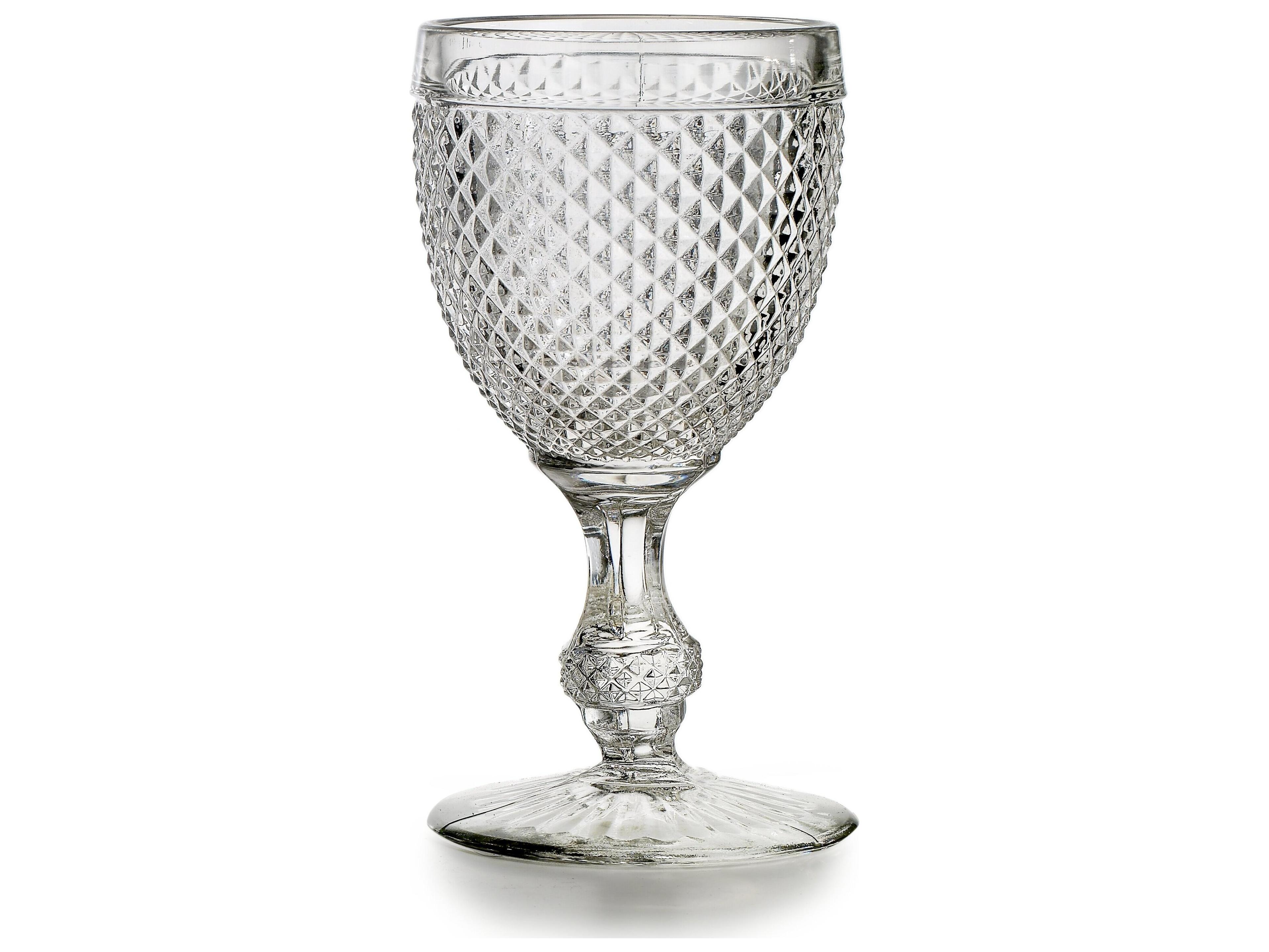 Vista Alegre Bicos Clear Water Goblet Set of 4