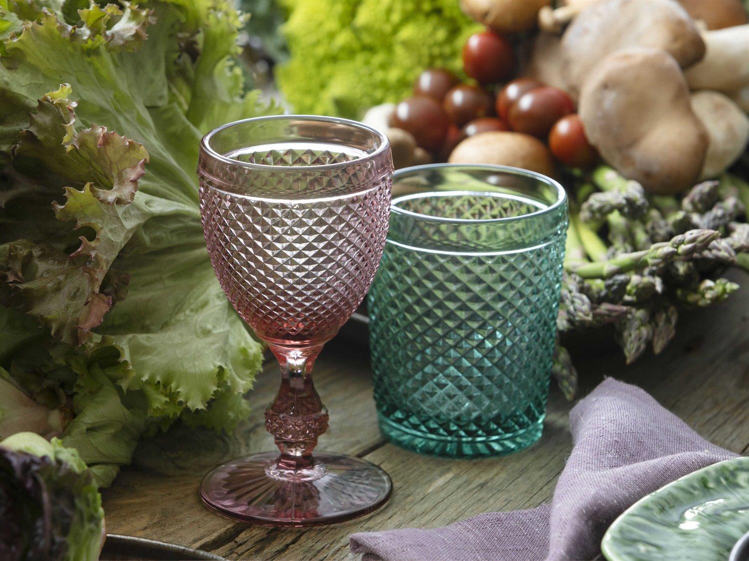 Vista Alegre Bicos Mint Green Mint Green Old Fashion Glass Set of 4