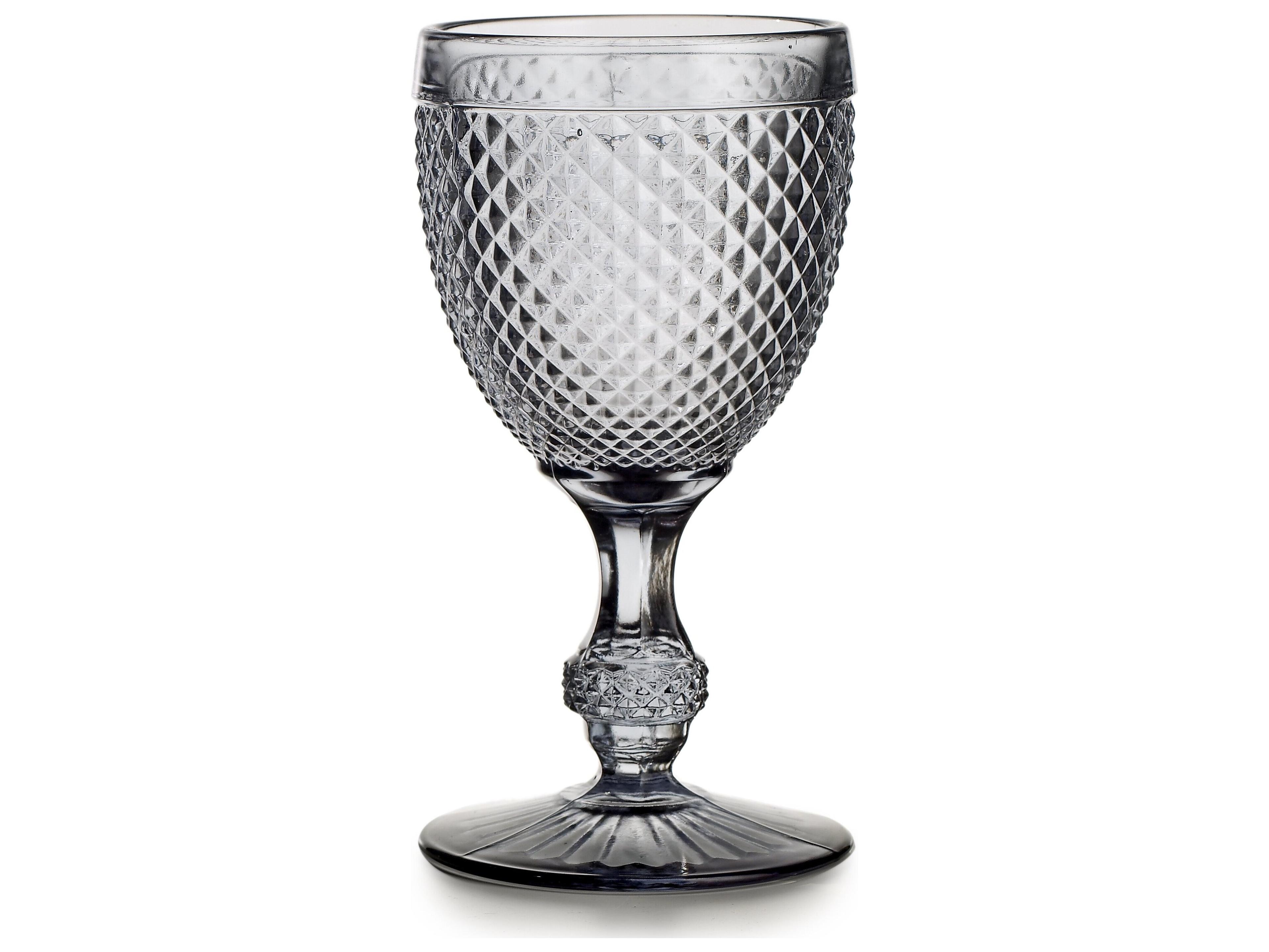 Vista Alegre Bicos Grey Water Goblet Set of 4