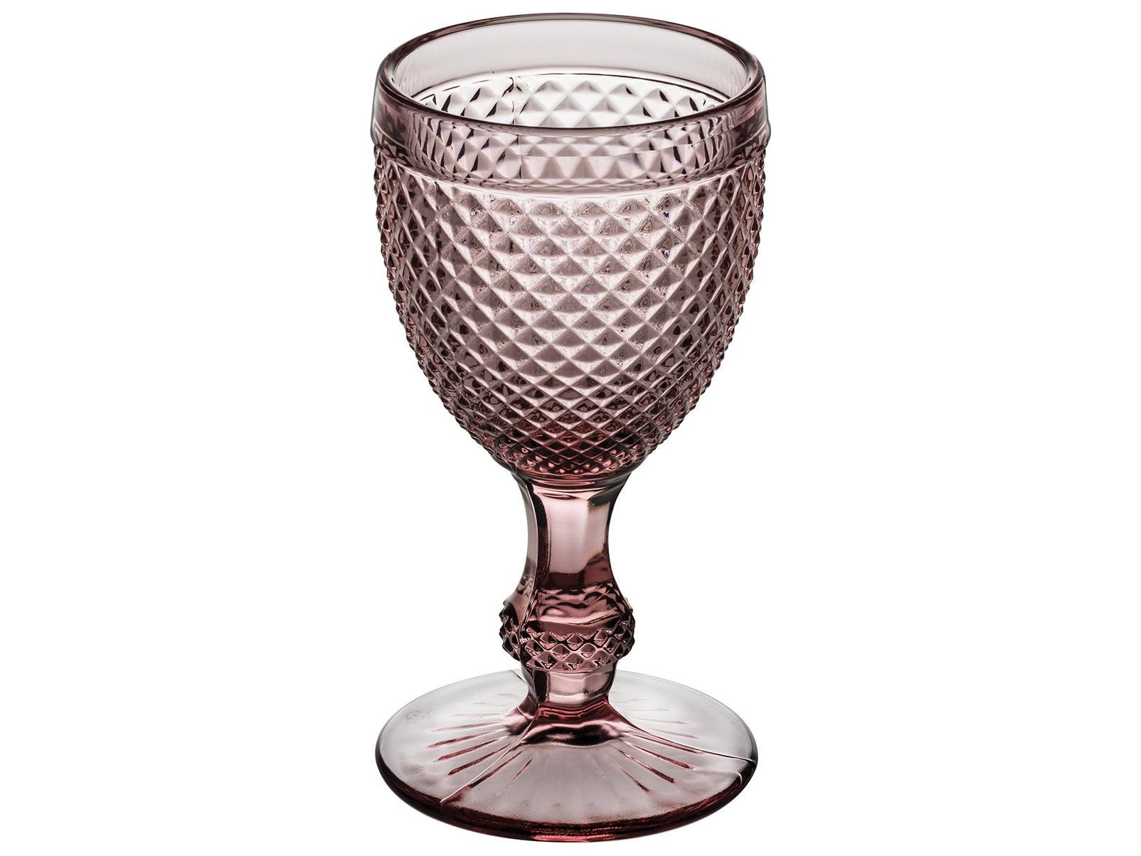 Vista Alegre Bicos Pink  Water Goblets Set of 4