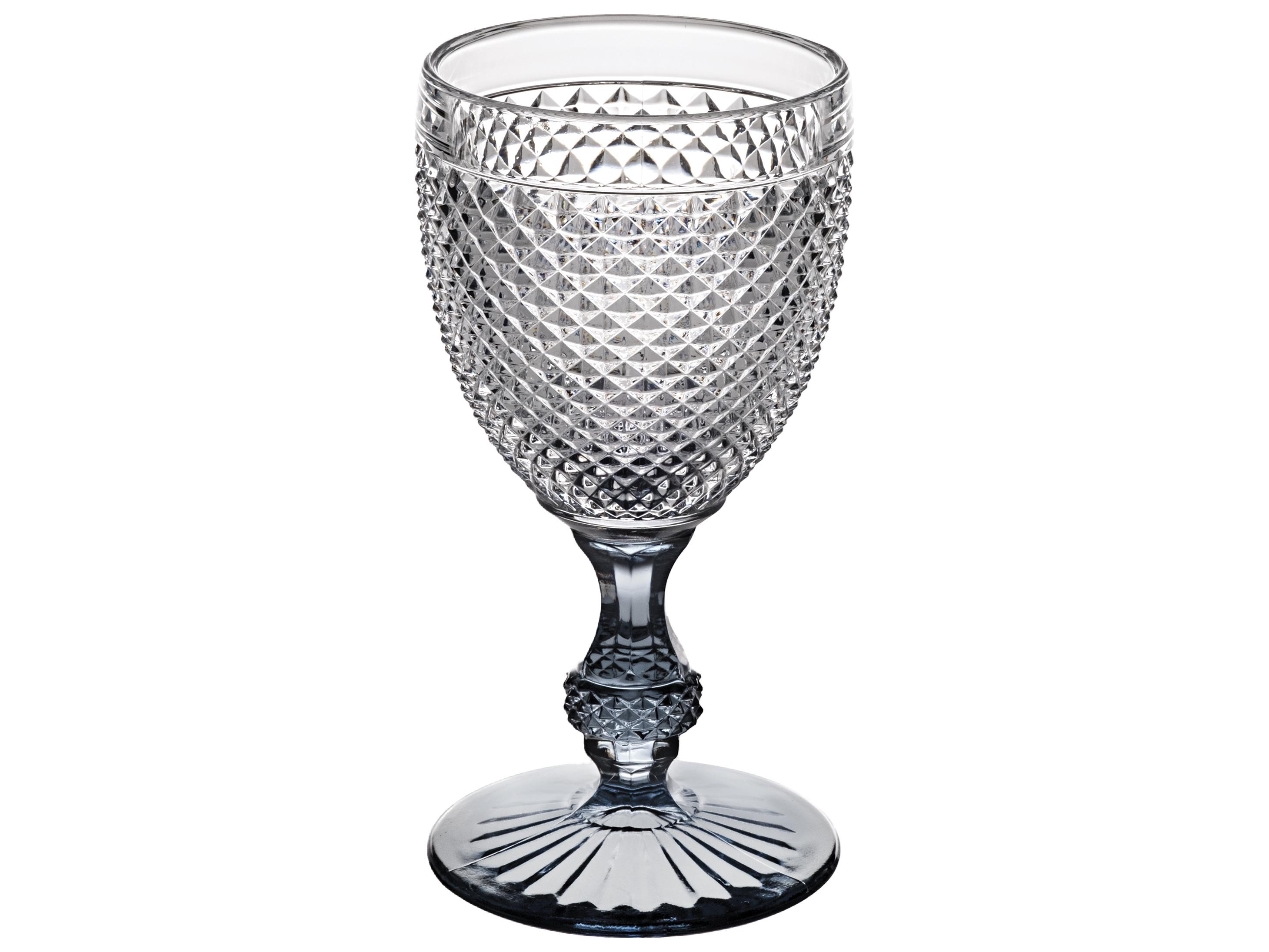 Vista Alegre Bicos Bicolor Grey Stem Goblet Set of 4