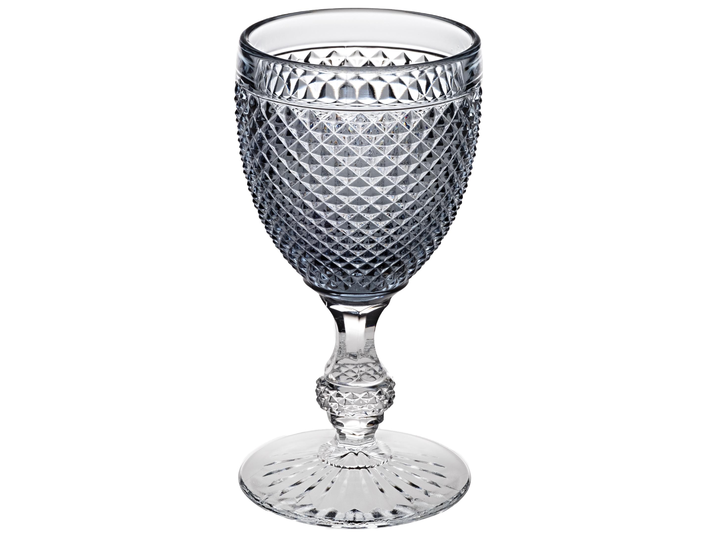 Vista Alegre Bicos Bicolor Grey Top Goblet Set of 4