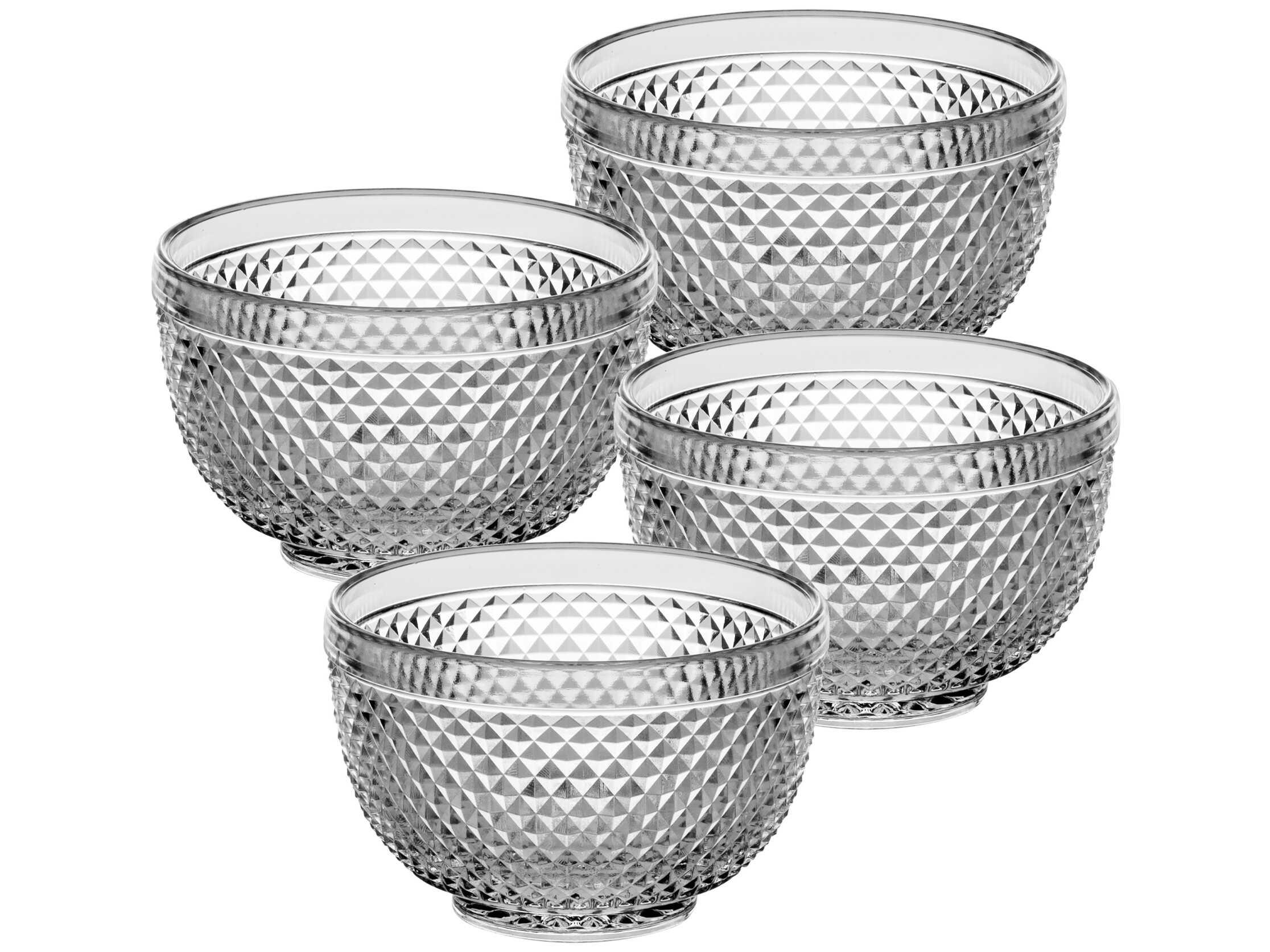 Vista Alegre Bicos Clear Bowl Set of 4