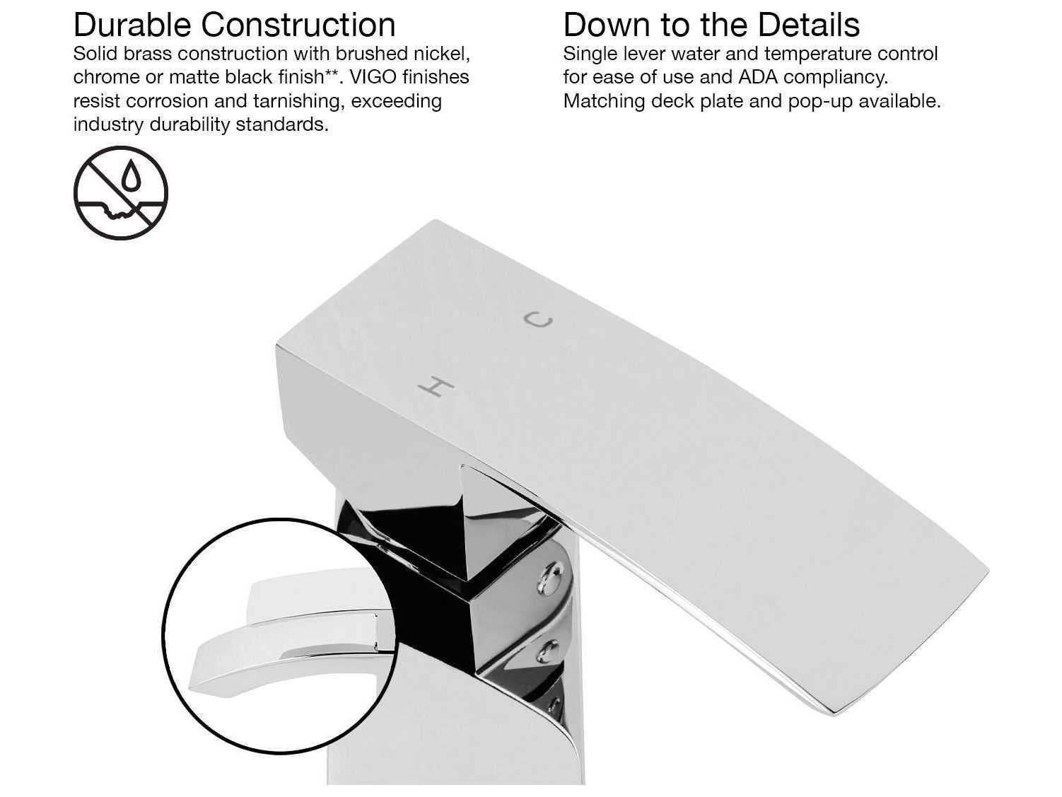 Vigo Satro Chrome 1-Handle Vessel Waterfall Bathroom Faucet