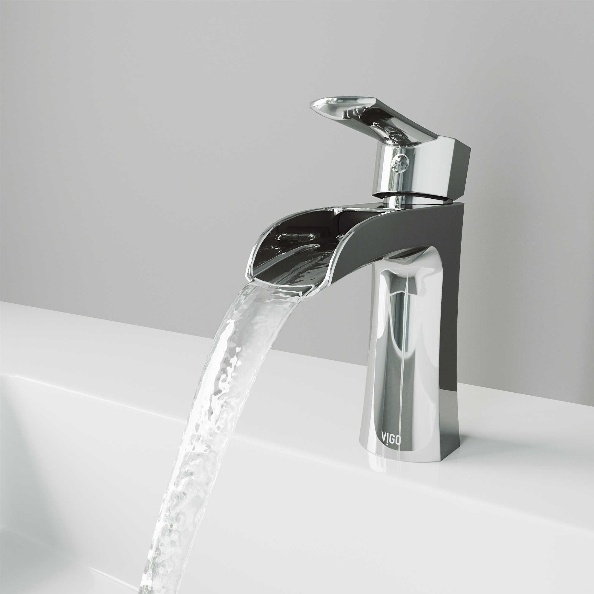 Vigo Paloma Chrome 1-Handle Waterfall Vessel Bathroom Faucet