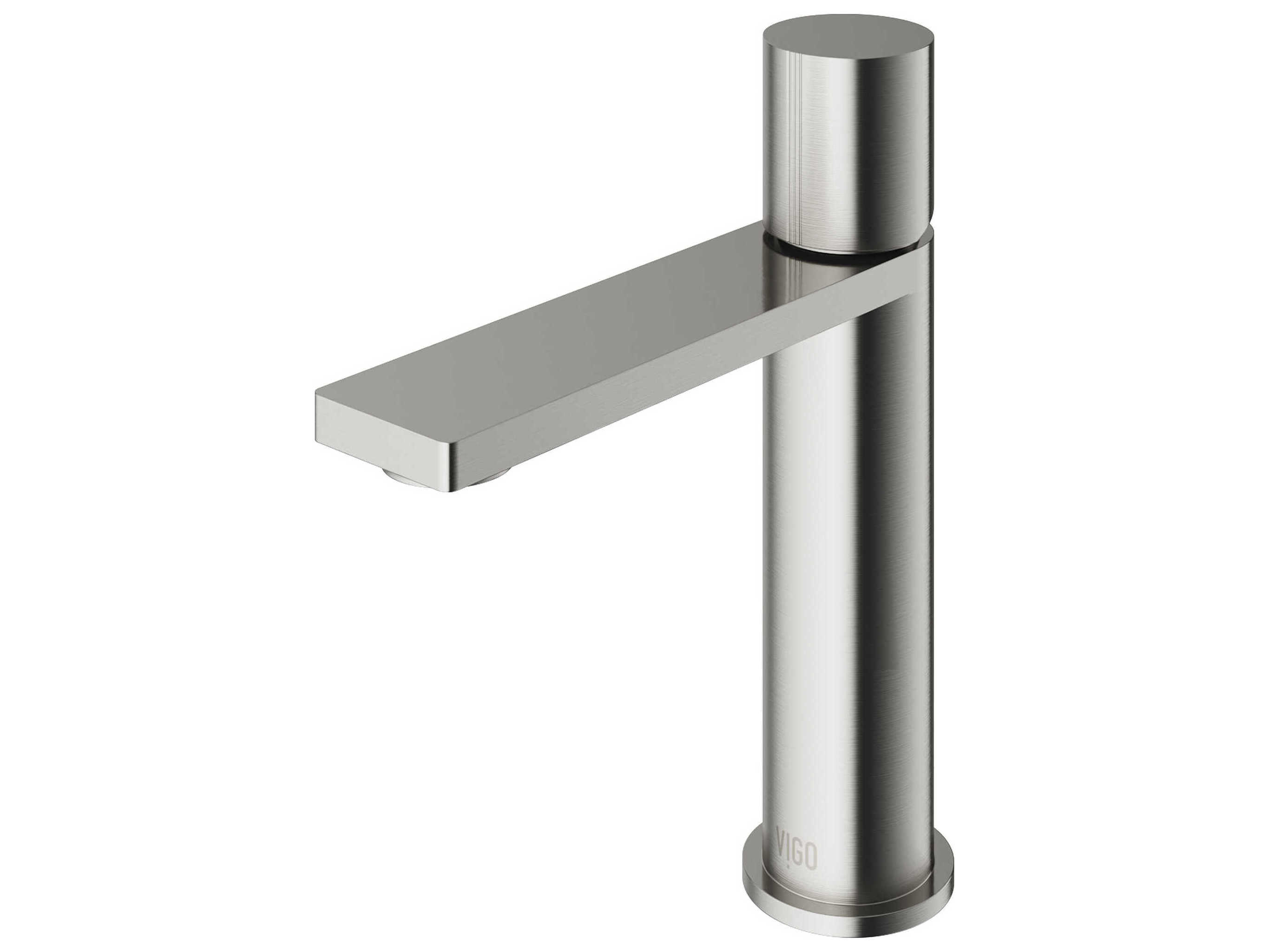 Vigo Halsey Brushed Nickel 1-Handle Bathroom Faucet