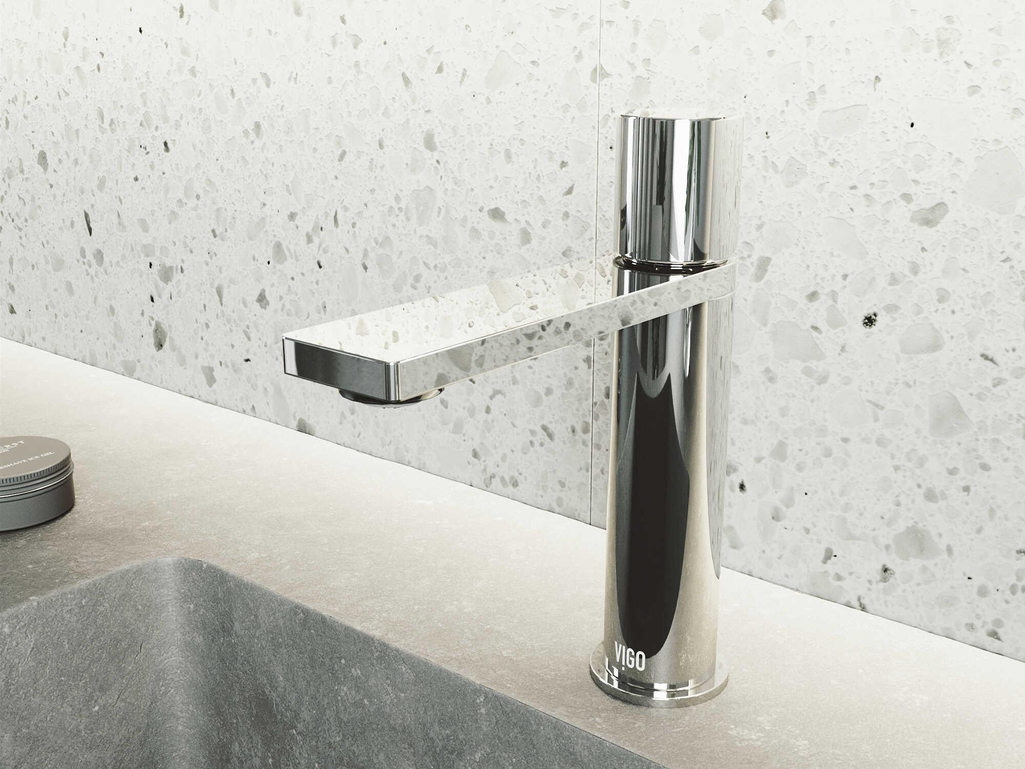 Vigo Halsey Chrome 1-Handle Bathroom Faucet
