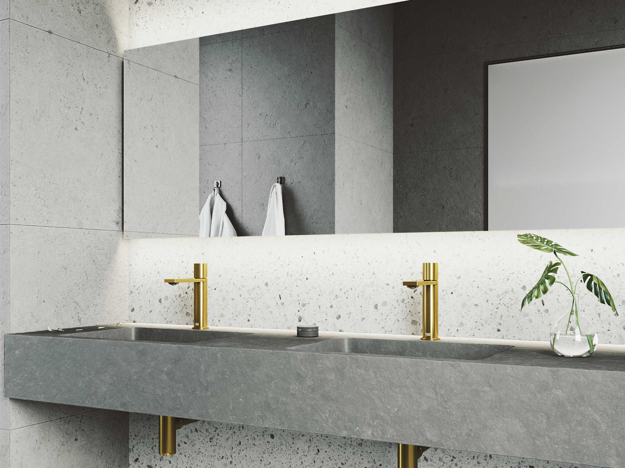 Vigo Halsey Matte Gold 1-Handle Bathroom Faucet