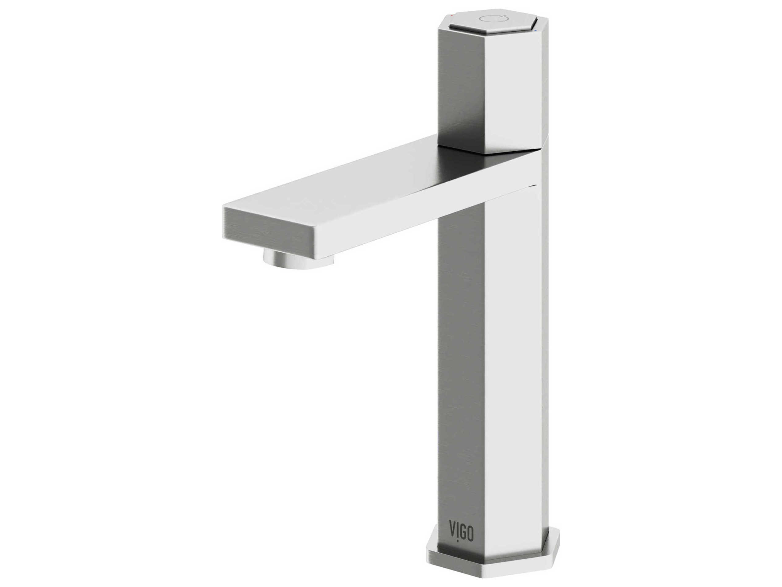 Vigo Nova Button Operated Bathroom Faucet