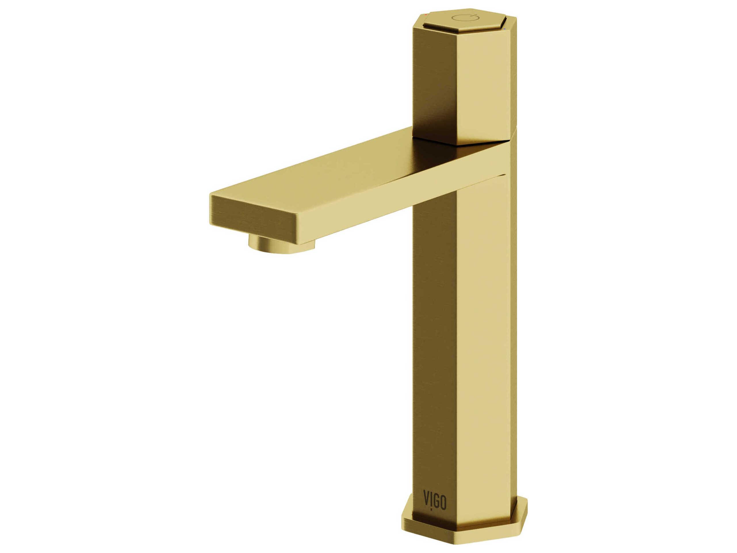 Vigo Nova Button Operated Bathroom Faucet