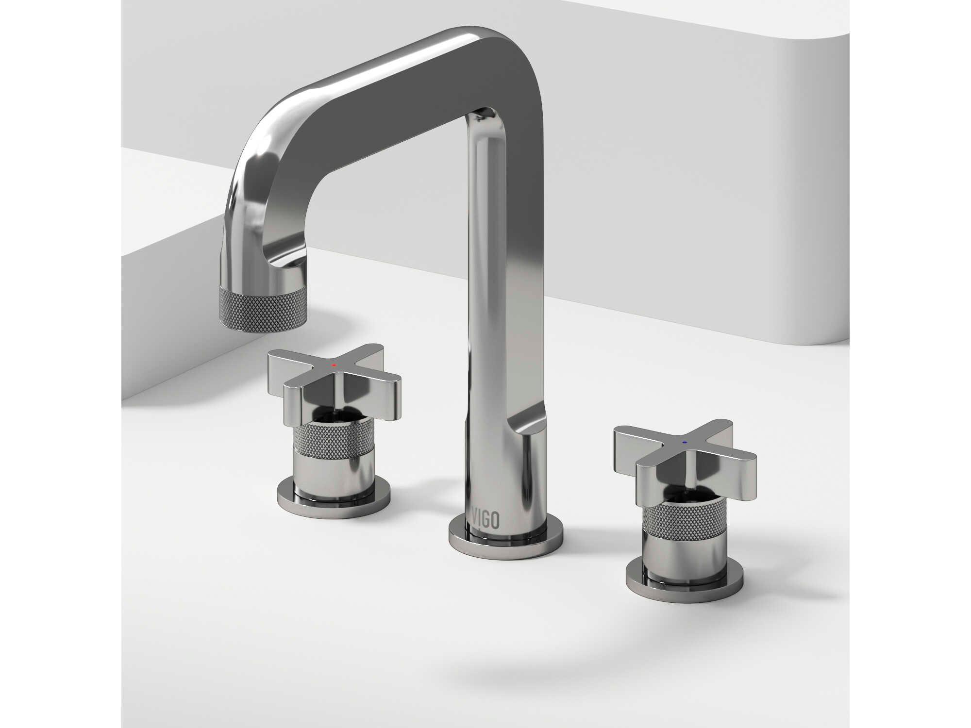 Vigo Wythe Two Handle Three-Hole Widespread Bathroom Faucet