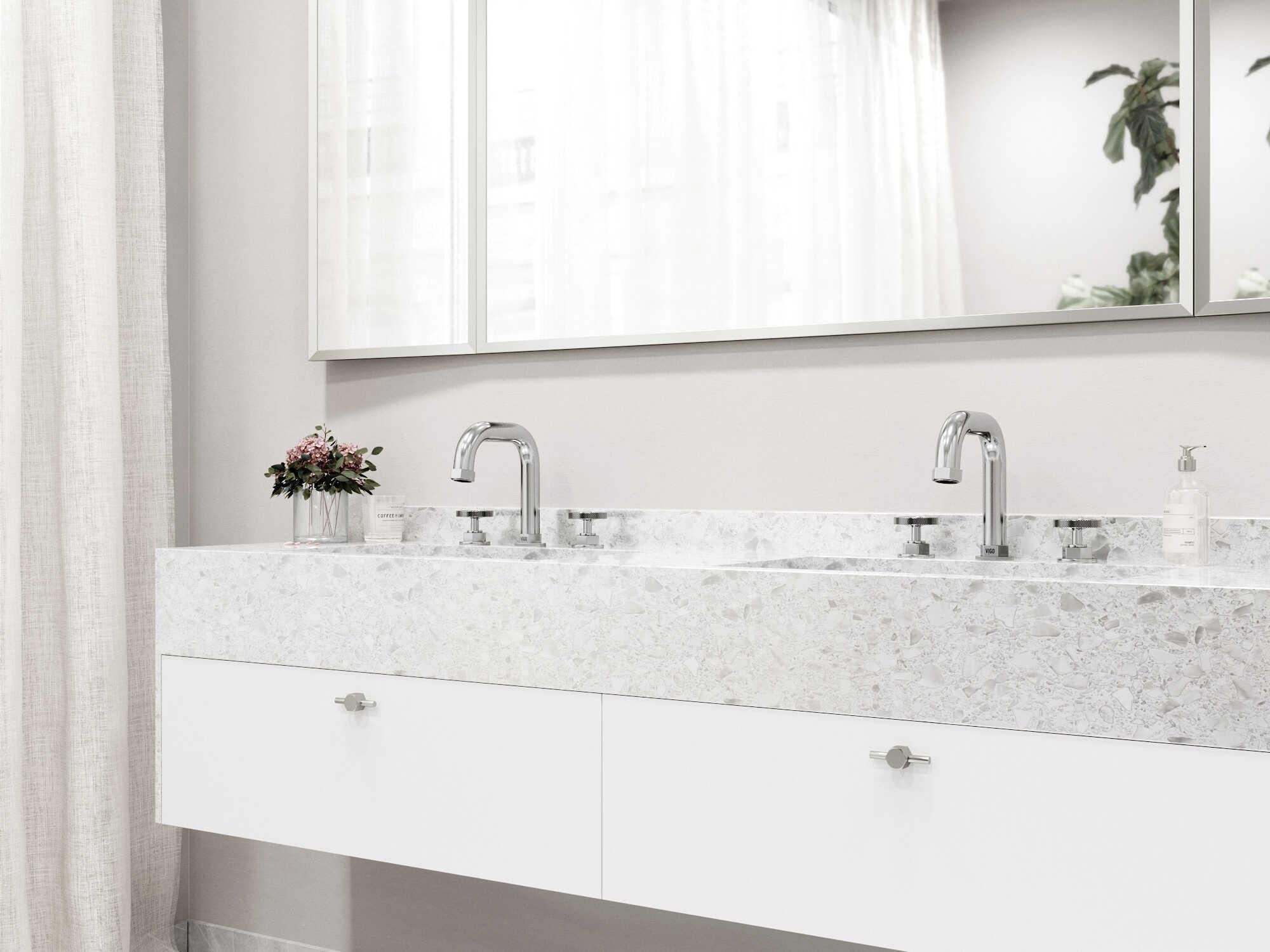 Vigo Hart Two-Handle Widespread Bathroom Faucet