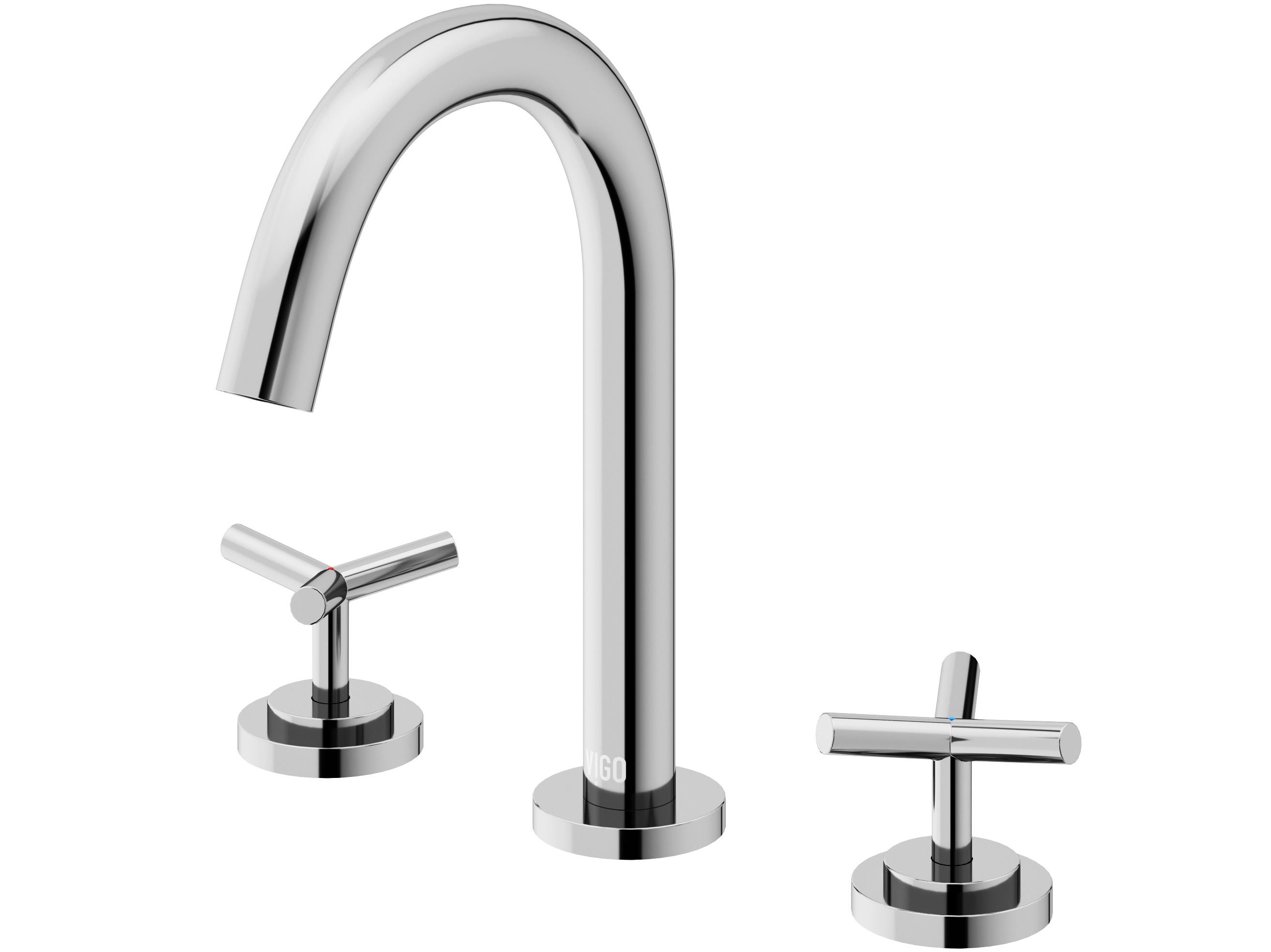 Vigo Jewel 2-Handle Widespread Chrome Bathroom Faucet