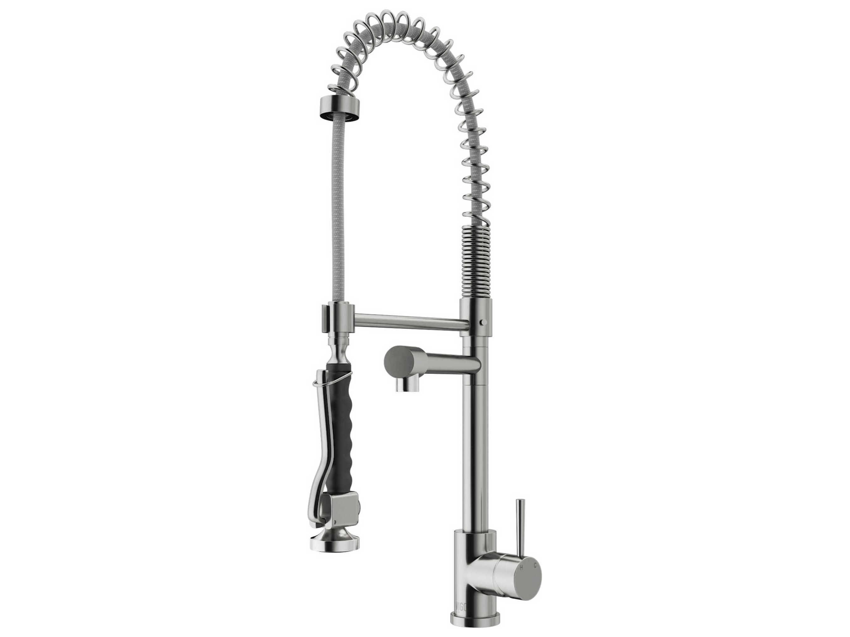 Vigo Zurich Single Handle Pull-Down Sprayer Kitchen Faucet