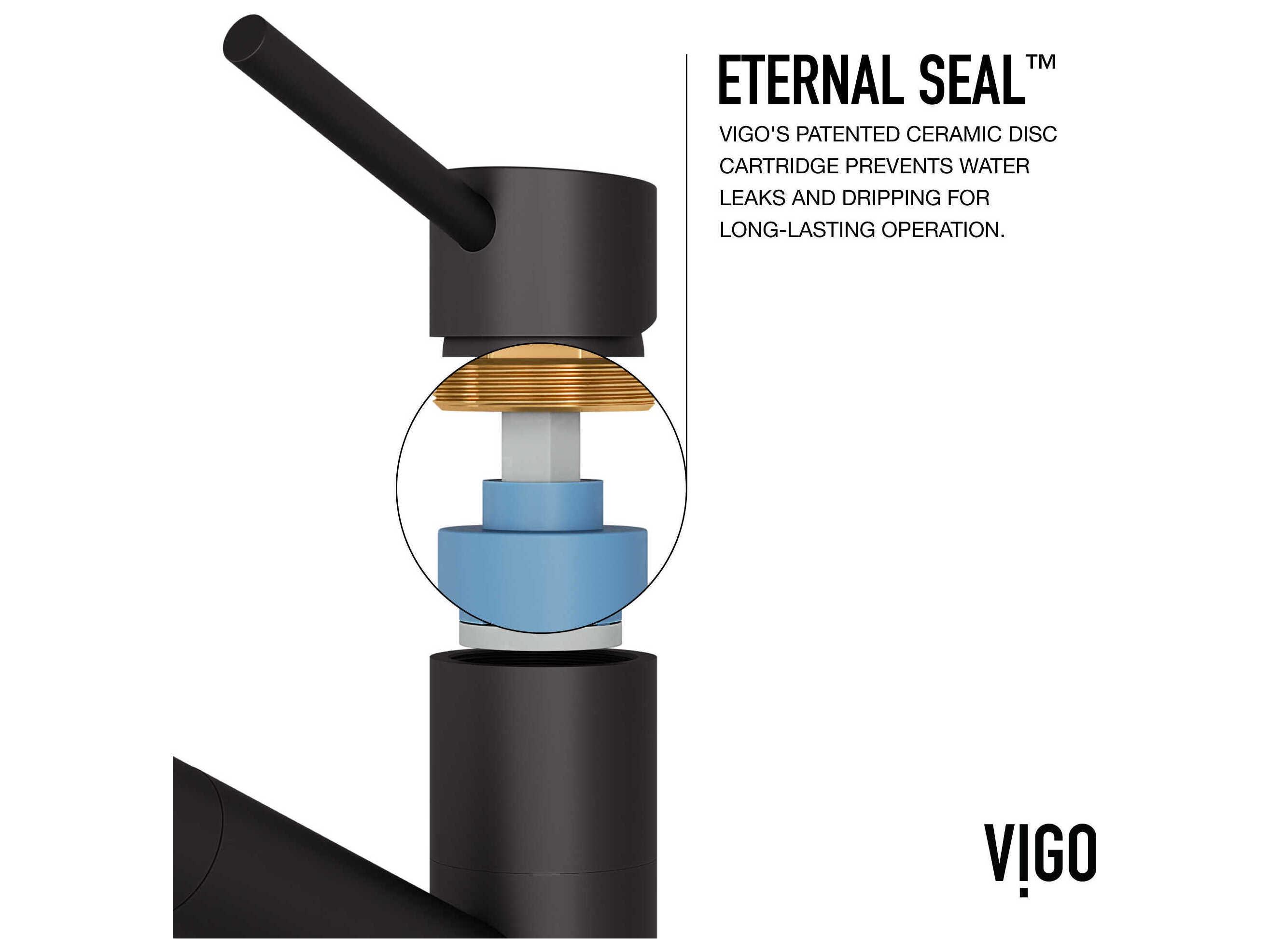 Vigo Branson Matte Black Single Handle Pull-Out Sprayer Kitchen Faucet