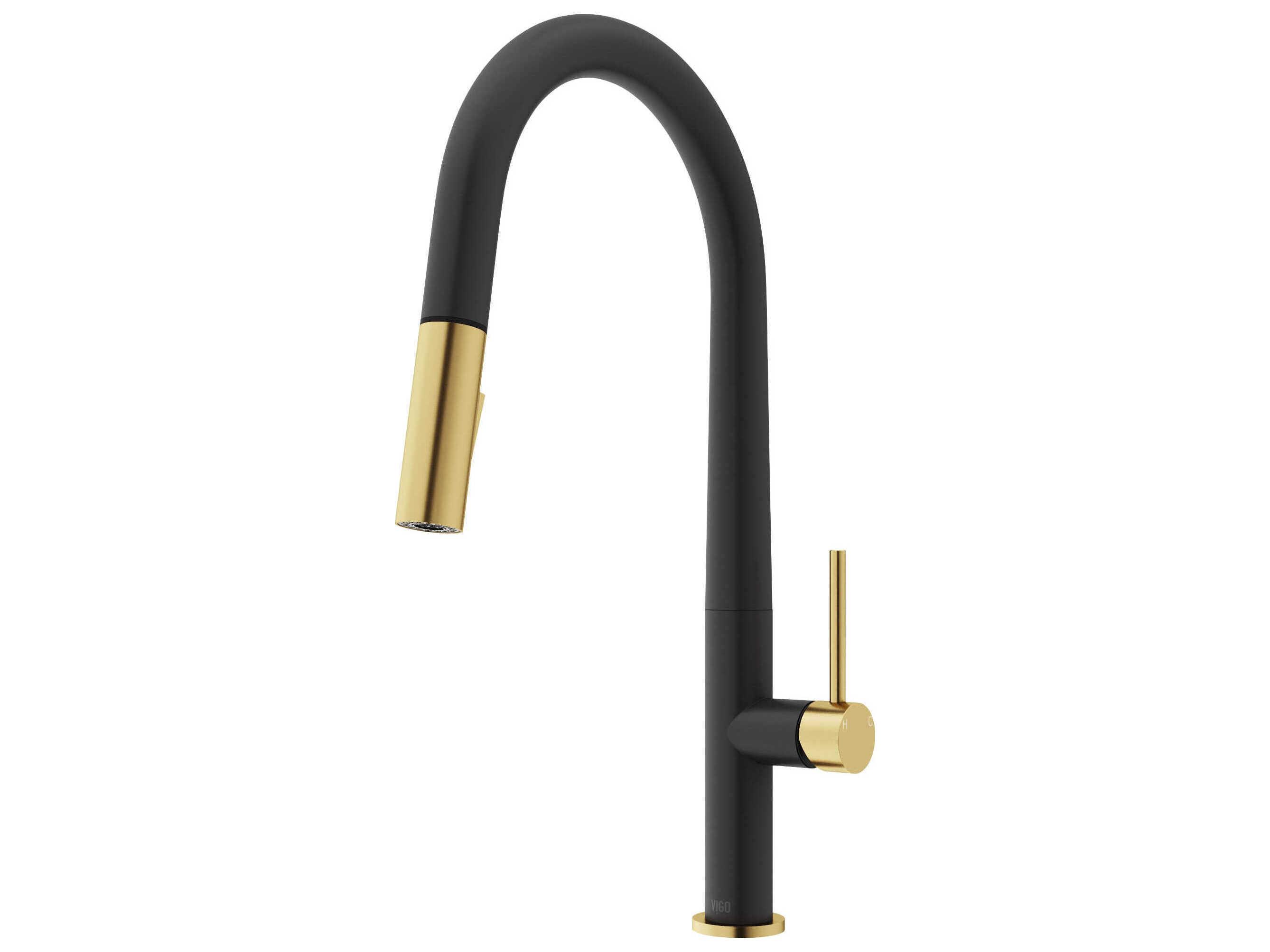 Vigo Greenwich Single Handle Pull-Down Sprayer Kitchen Faucet