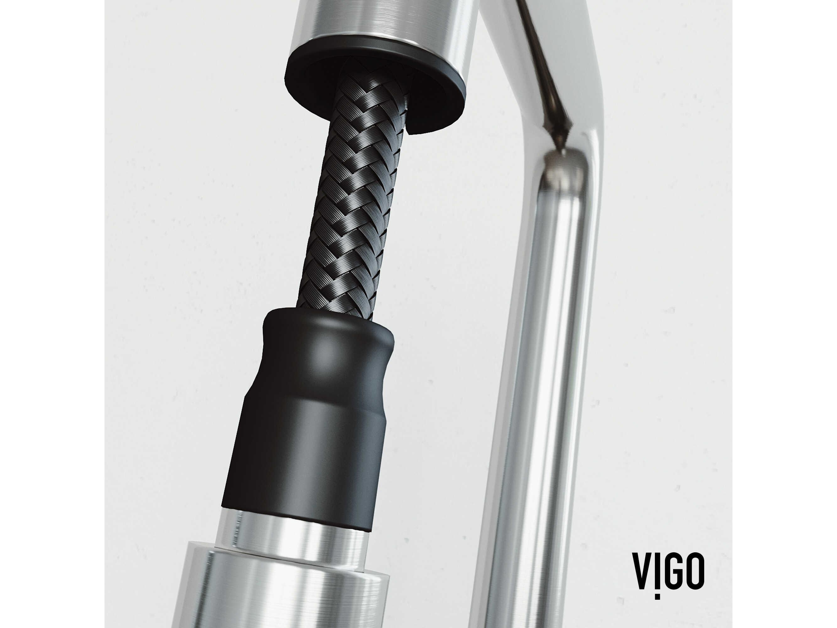 Vigo Parsons Single Handle Pull-Down Sprayer Kitchen Faucet