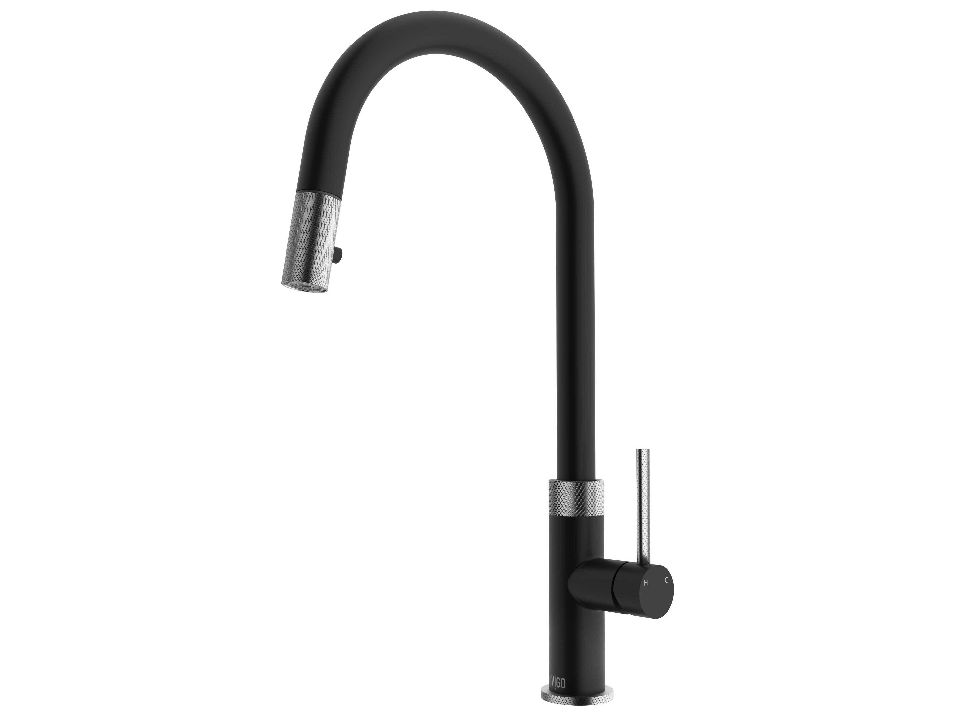 Vigo Bristol Single Handle Pull-Down Sprayer Kitchen Faucet
