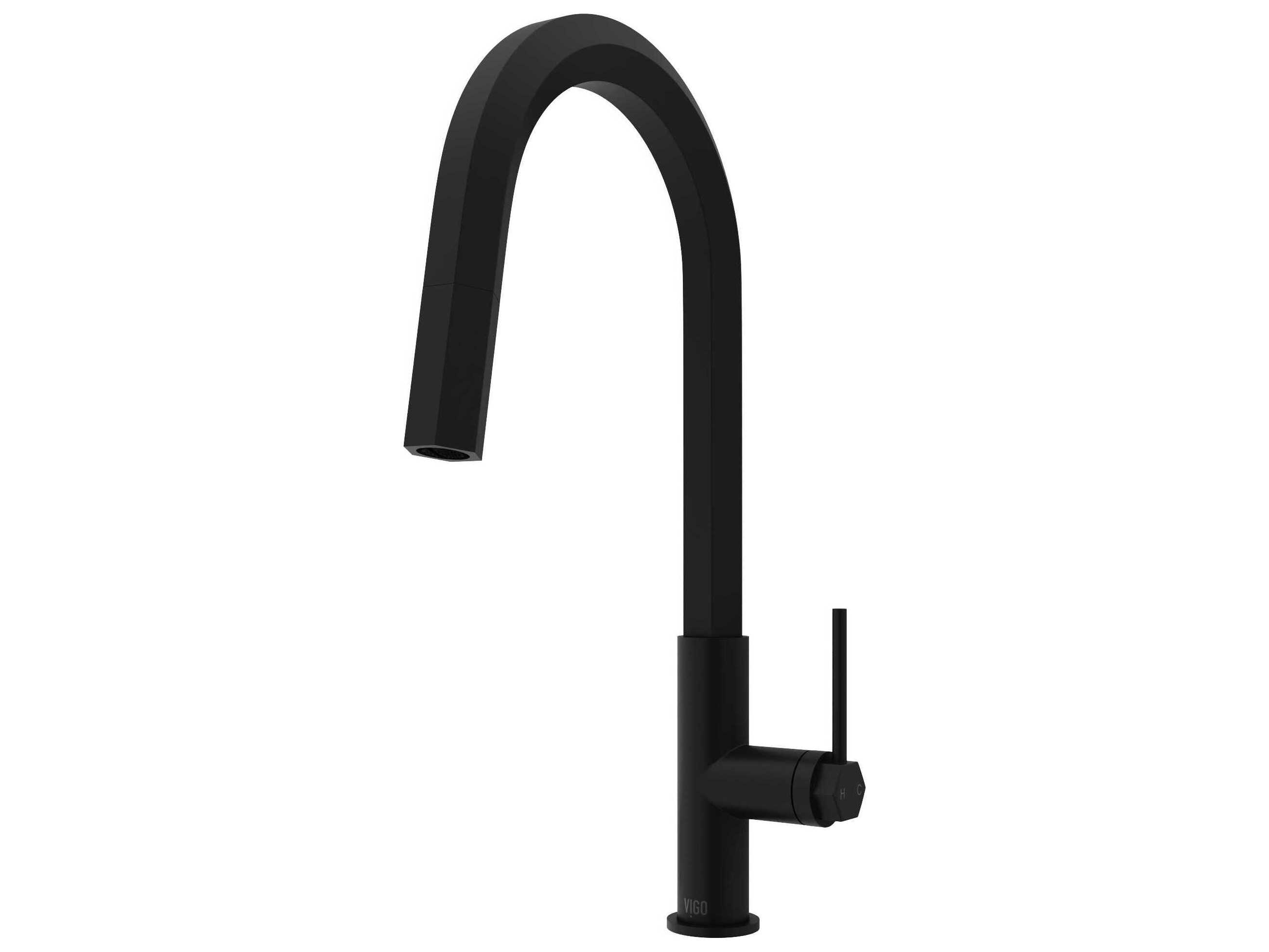 Vigo Hart Hexad Single Handle Pull-Down Spout Kitchen Faucet