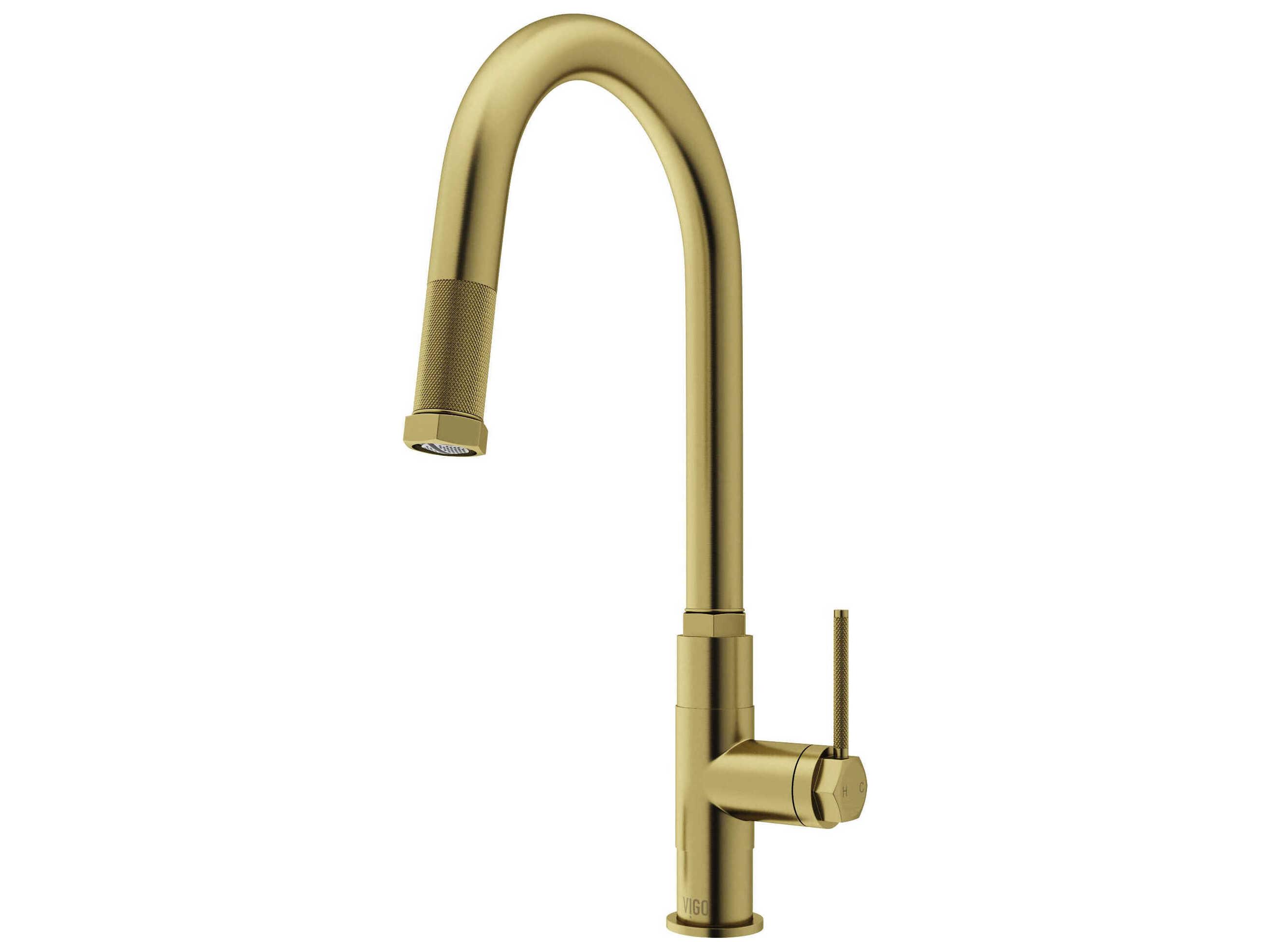 Vigo Hart Arched Single Handle Pull-Down Spout Kitchen Faucet