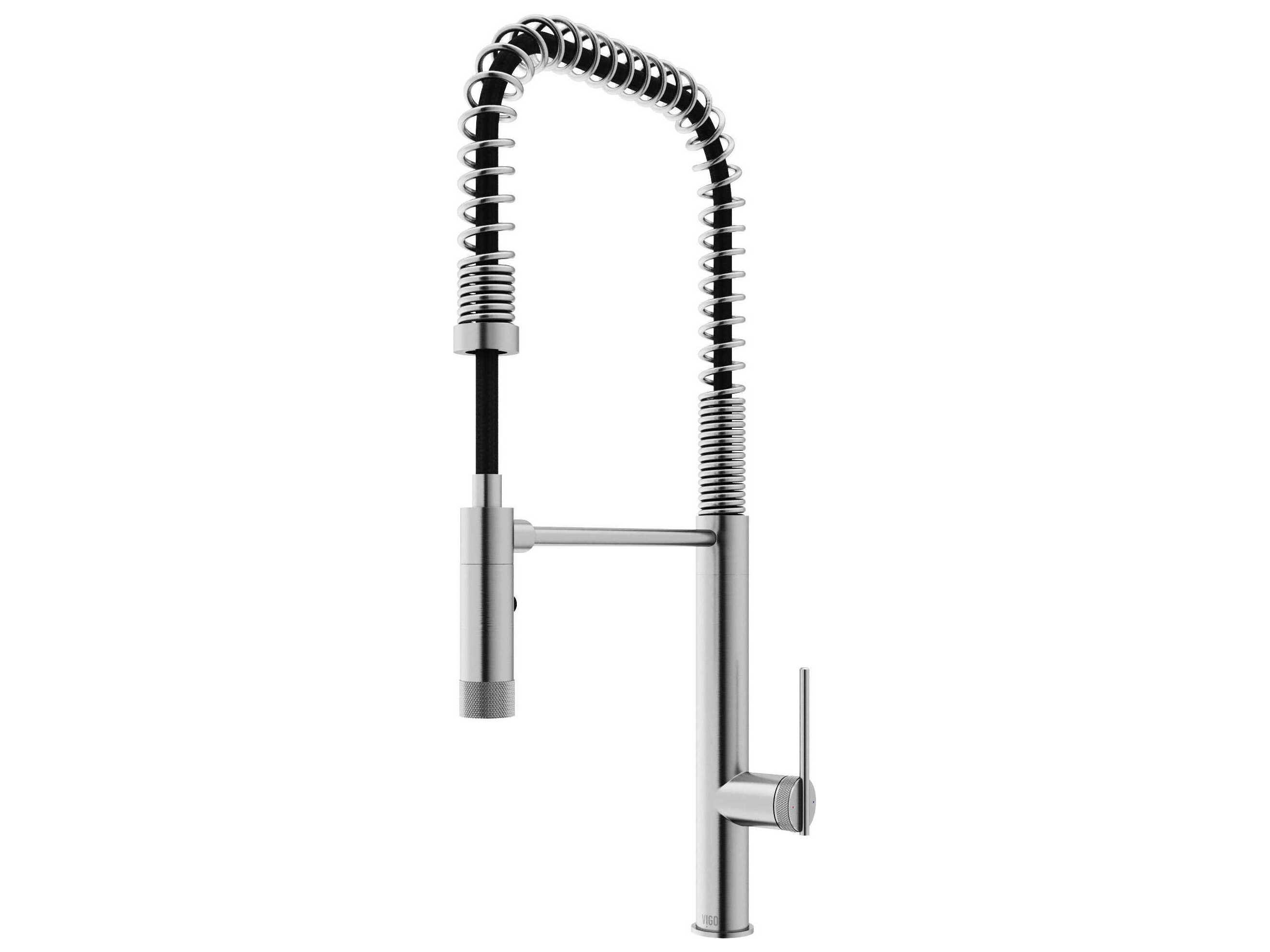 Vigo Sterling Single Handle Pull-Down Sprayer Kitchen Faucet