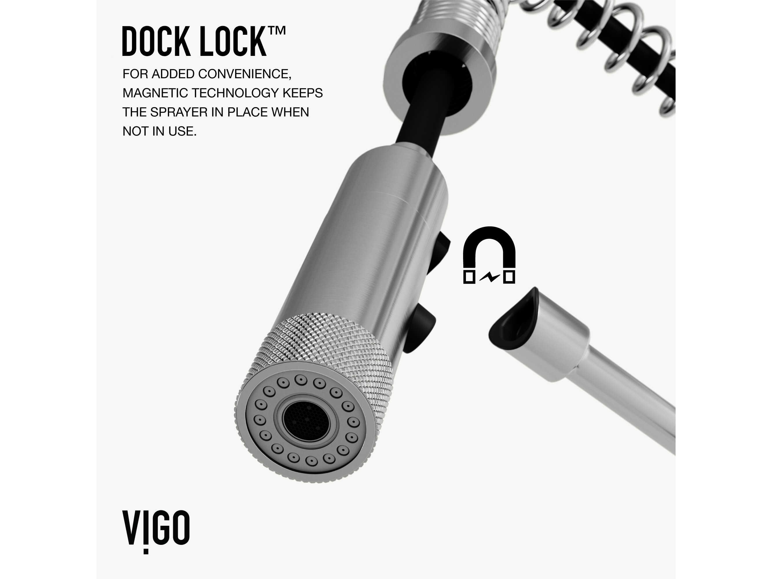 Vigo Sterling Single Handle Pull-Down Sprayer Kitchen Faucet