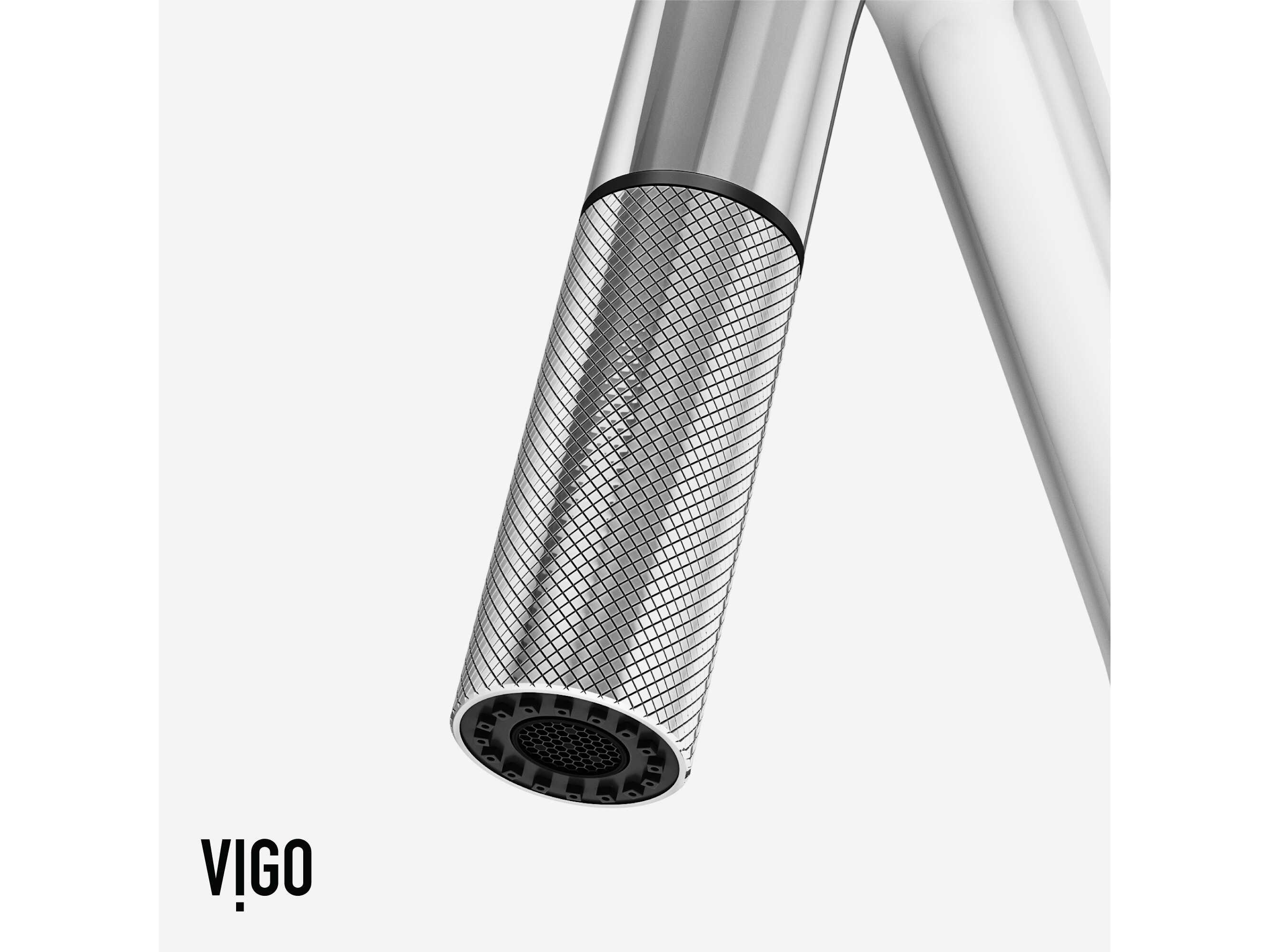 Vigo Utopia Chrome Single Handle Pull-Down Sprayer Kitchen Faucet