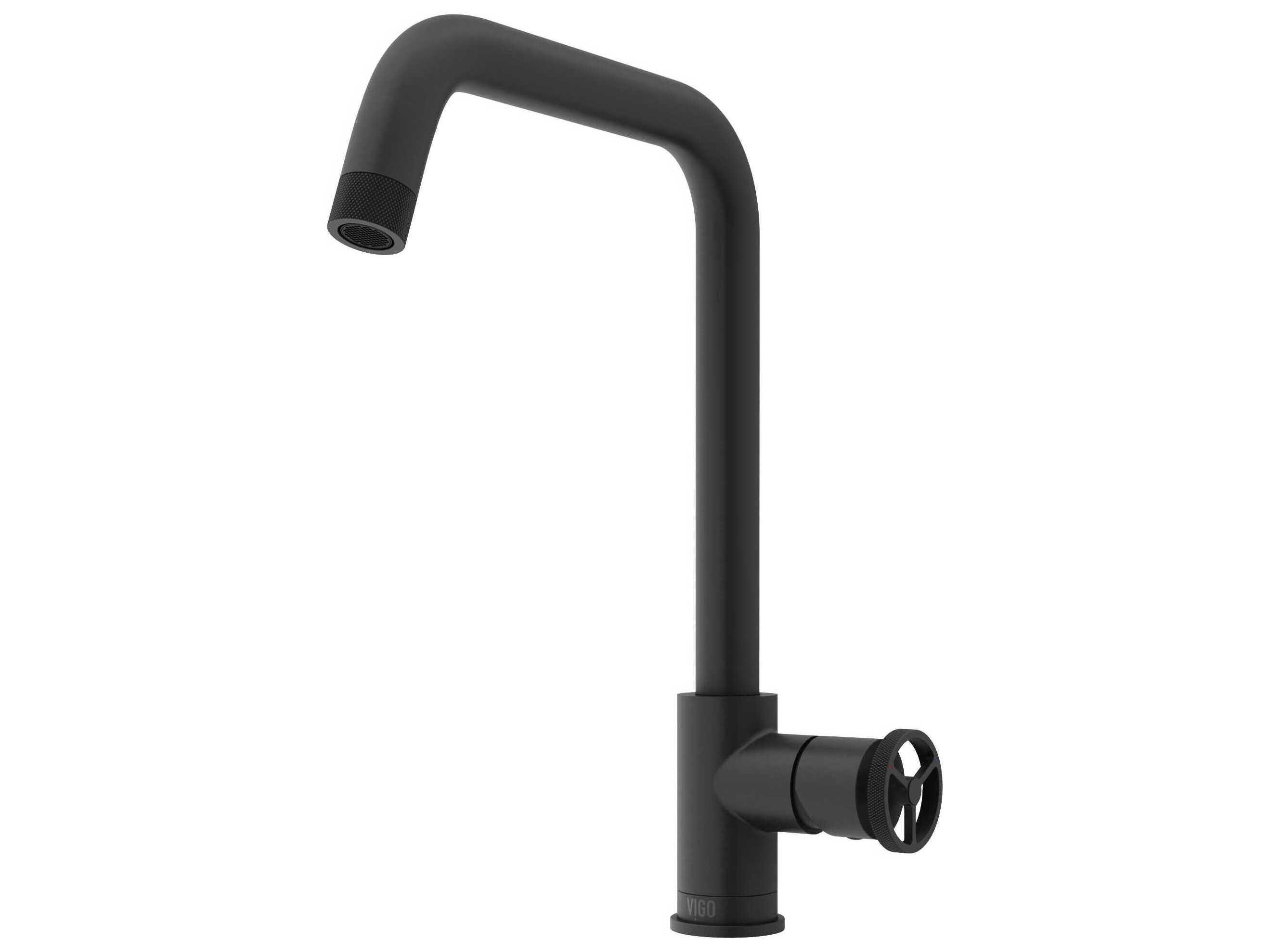Vigo Cass Industrial Single Handle Kitchen Bar Faucet