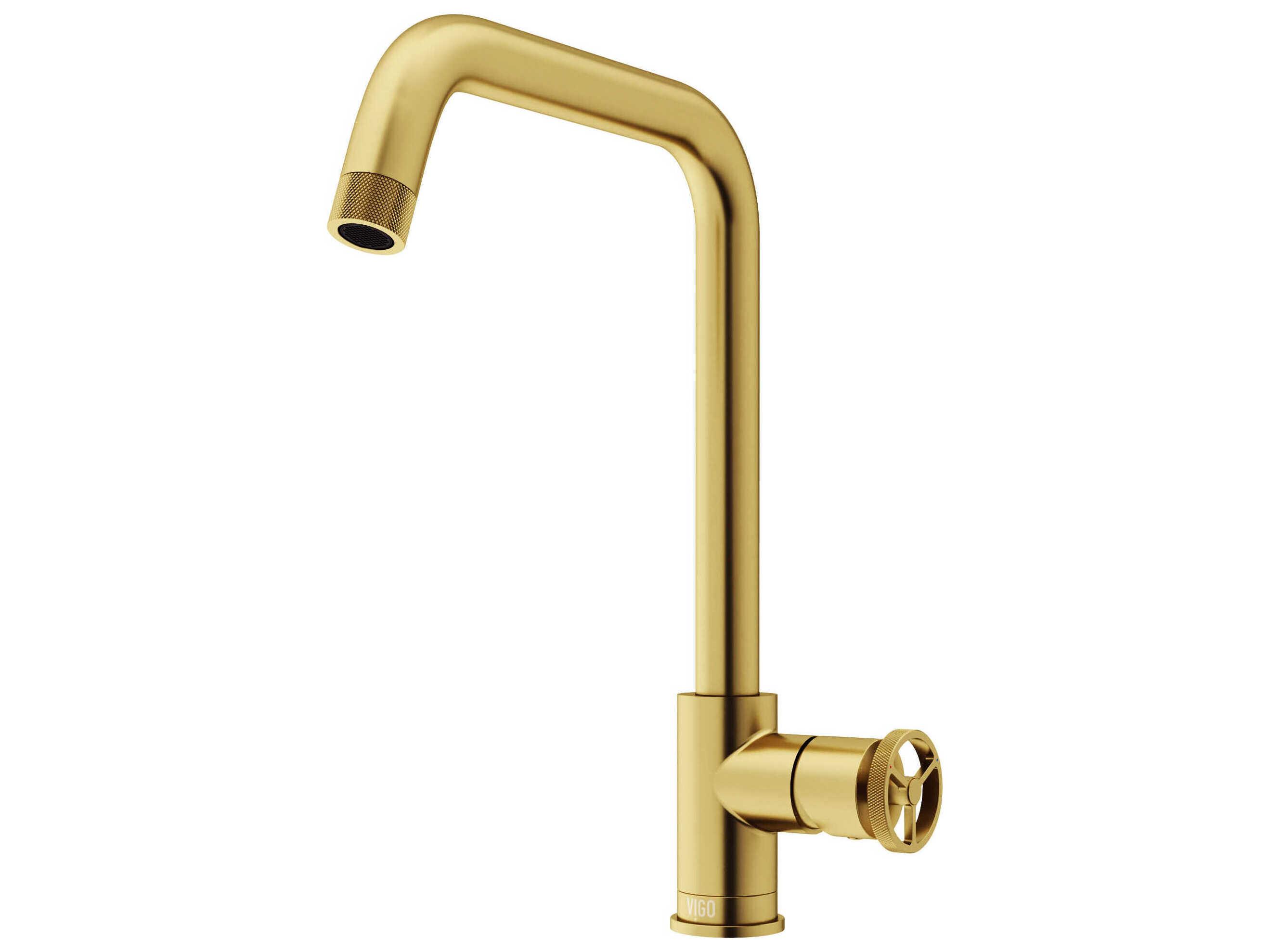 Vigo Cass Industrial Single Handle Kitchen Bar Faucet