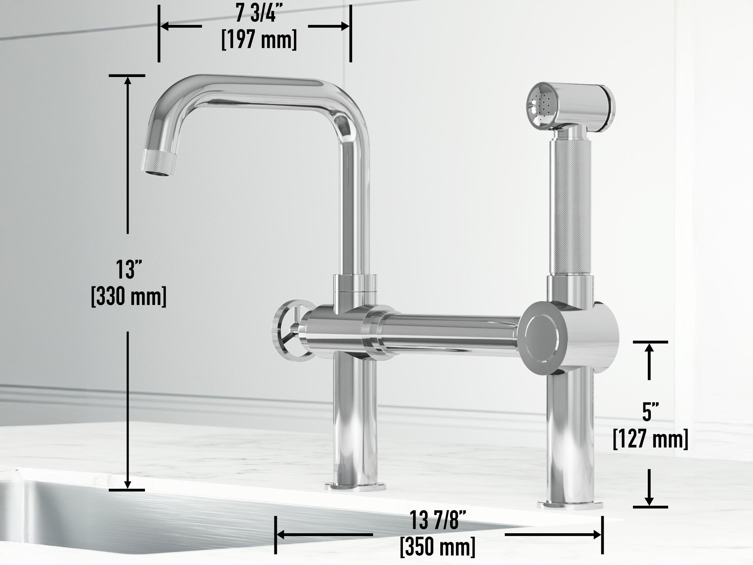 Vigo Cass Widespread Chrome Faucet
