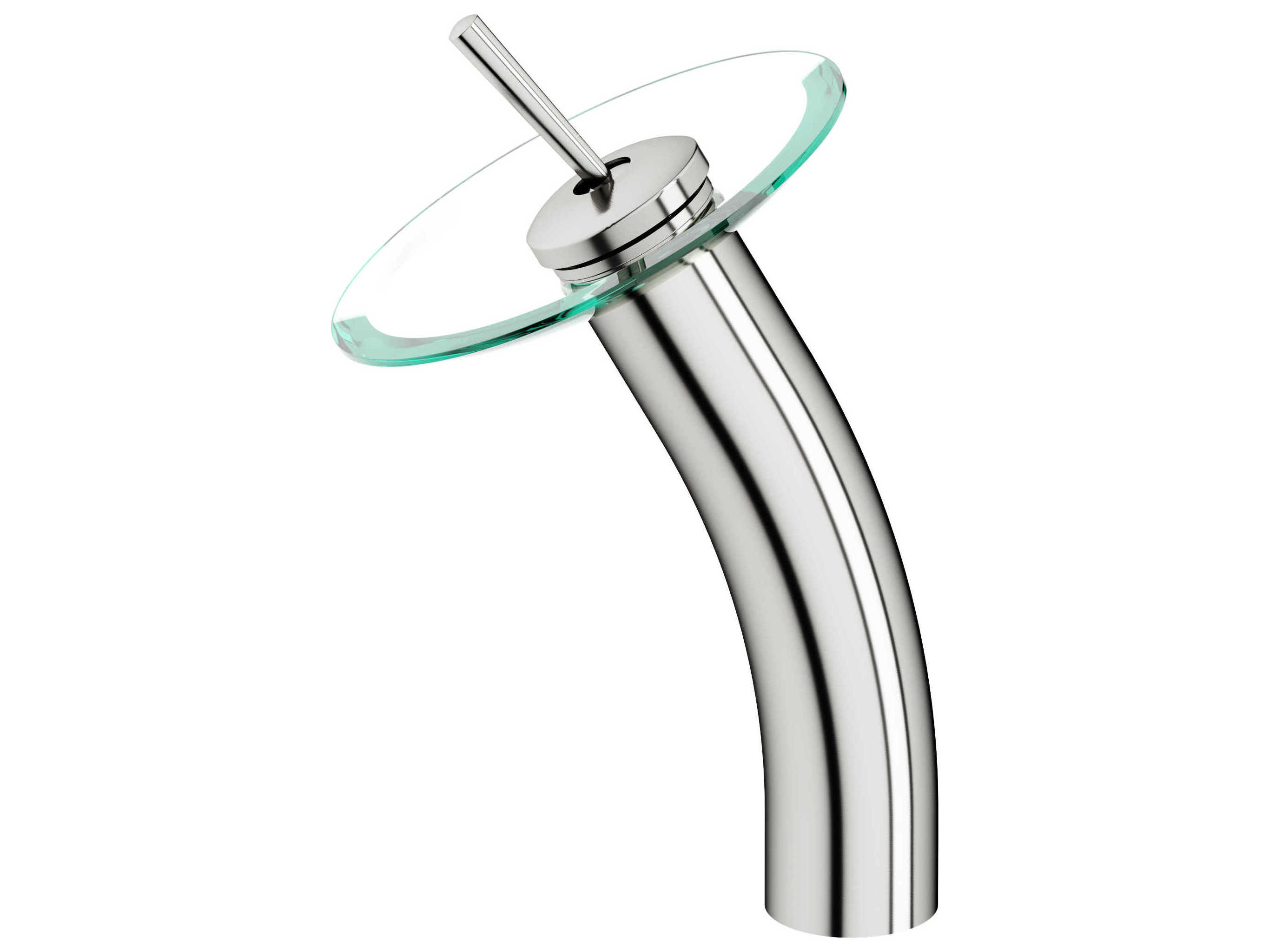 Vigo Waterfall Brushed Nickel 1-Handle Bathroom Faucet