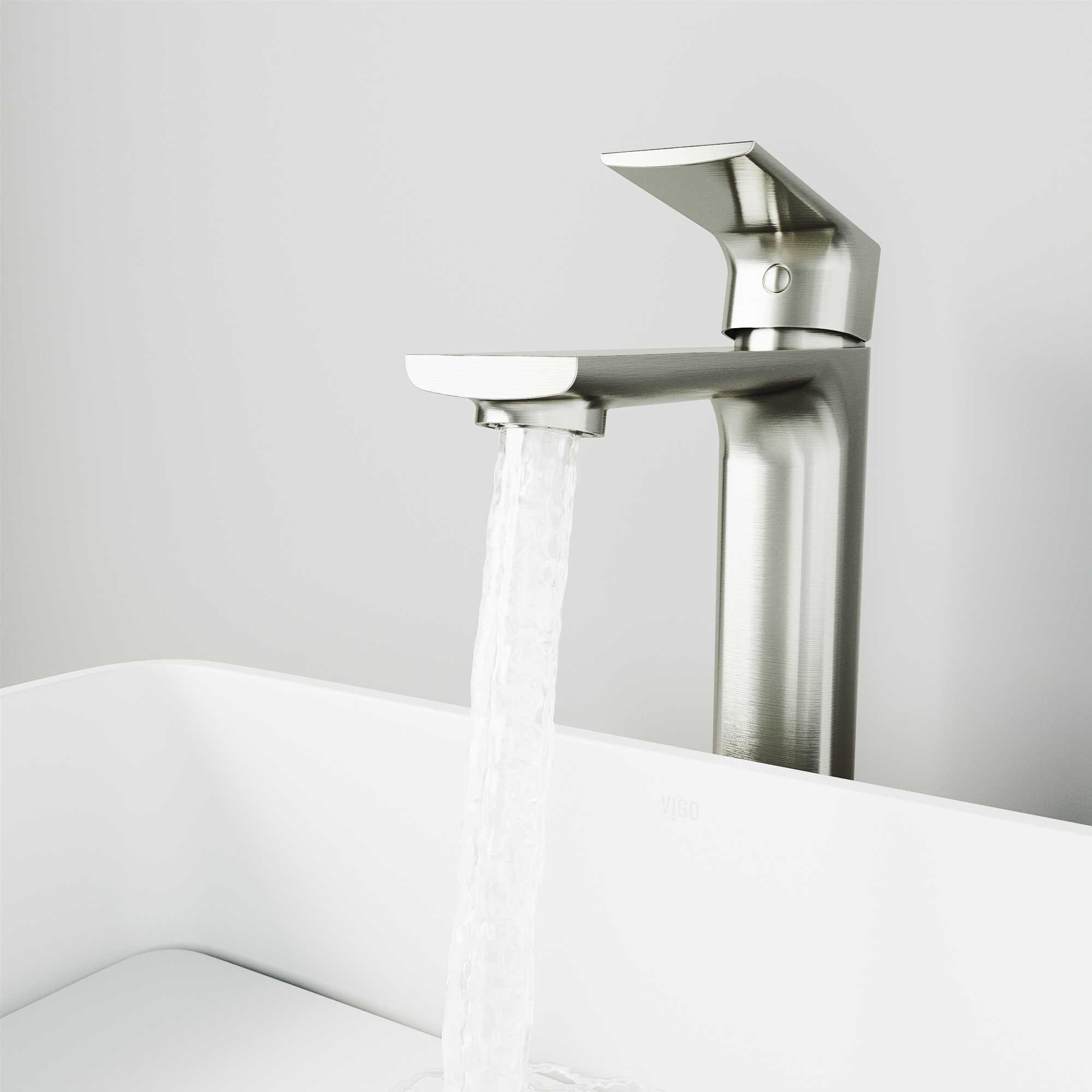 Vigo Norfolk Brushed Nickel 1-Handle Vessel Bathroom Faucet