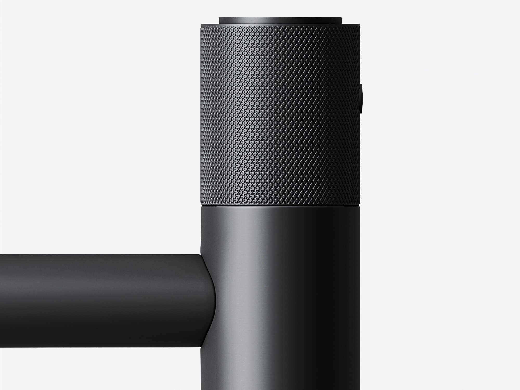 Vigo Apollo Matte Black Button Operated Bathroom Vessel Faucet