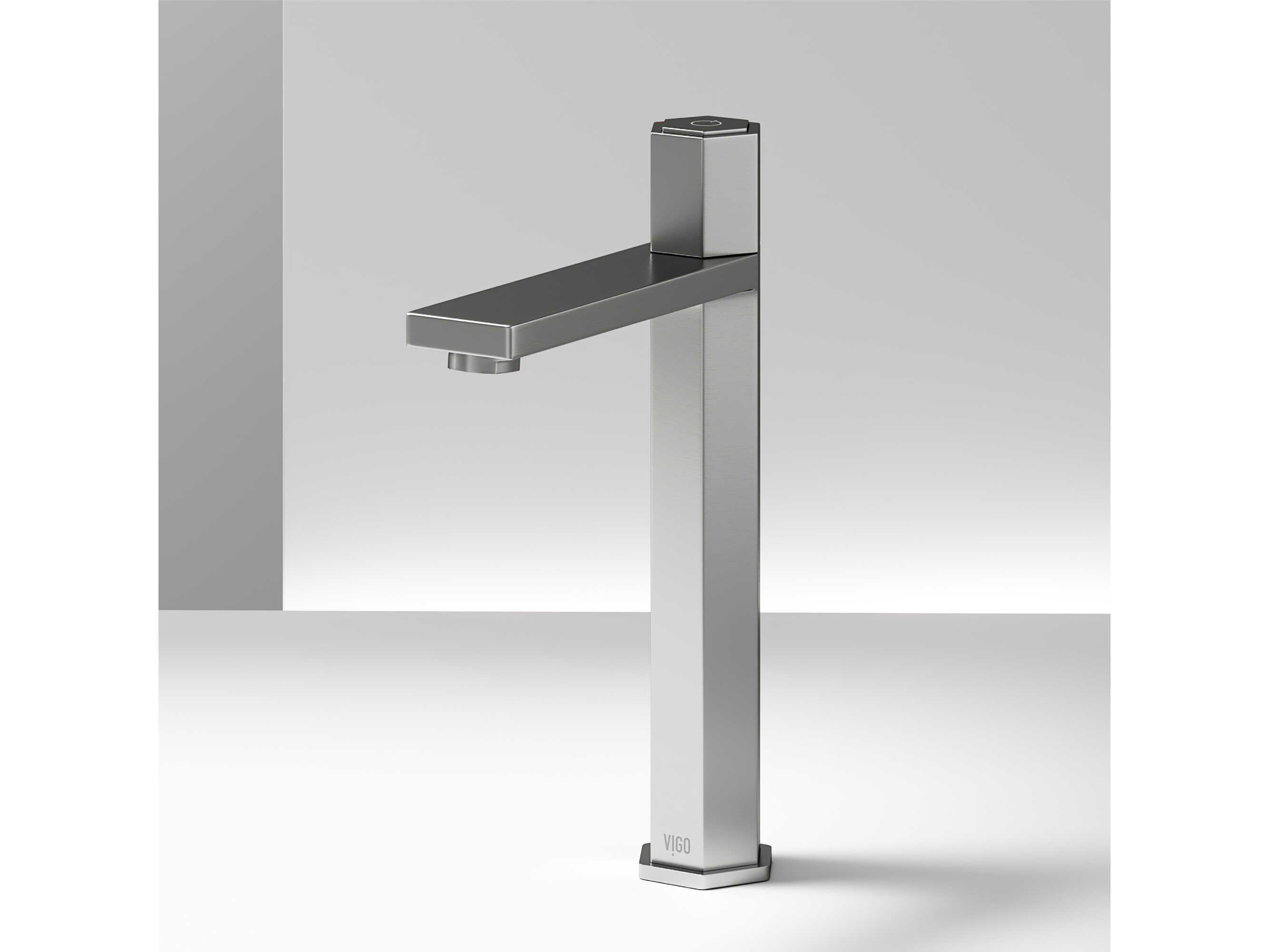 Vigo Nova Brushed Nickel Single Handle Bathroom Vessel Faucet