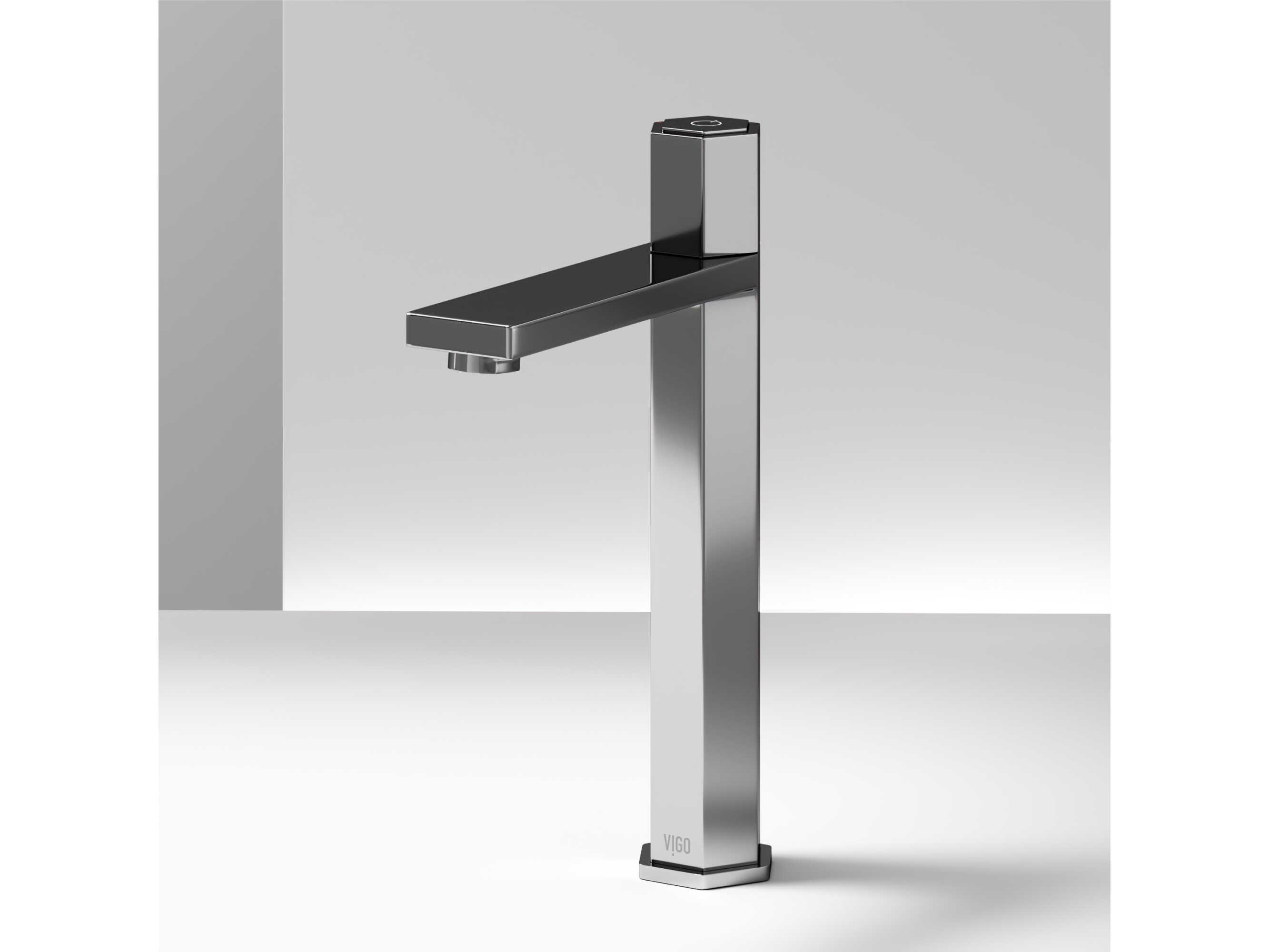 Vigo Nova Chrome Single Handle Bathroom Vessel Faucet