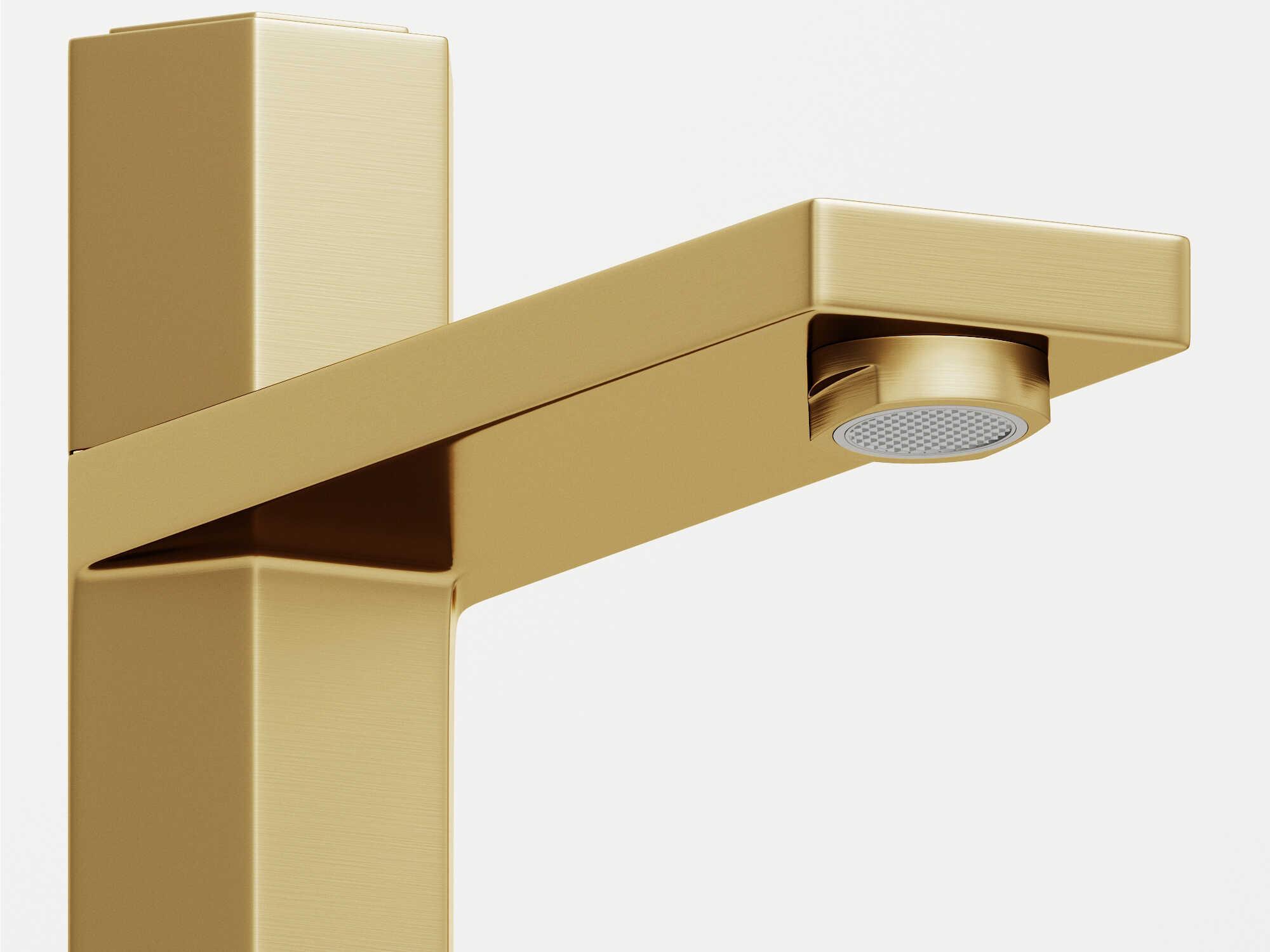 Vigo Nova Matte Brushed Gold Single Handle Bathroom Vessel Faucet