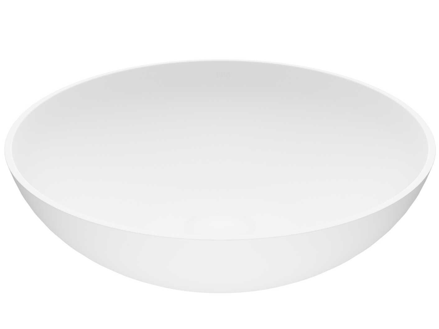 Vigo Lotus Matte Stone Round Vessel Bathroom Sink