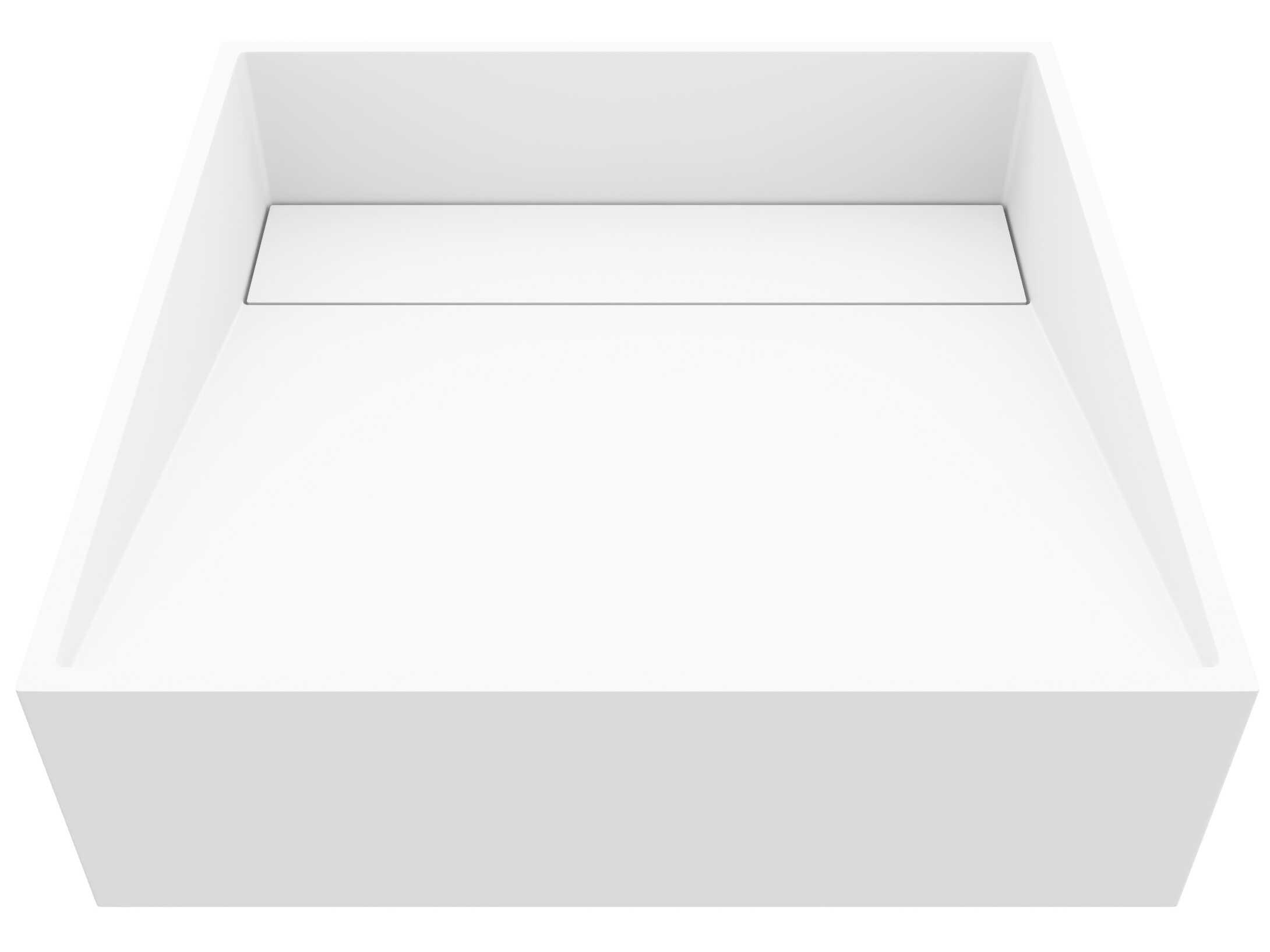 Vigo Starr Matte Stone Square Vessel Bathroom Sink