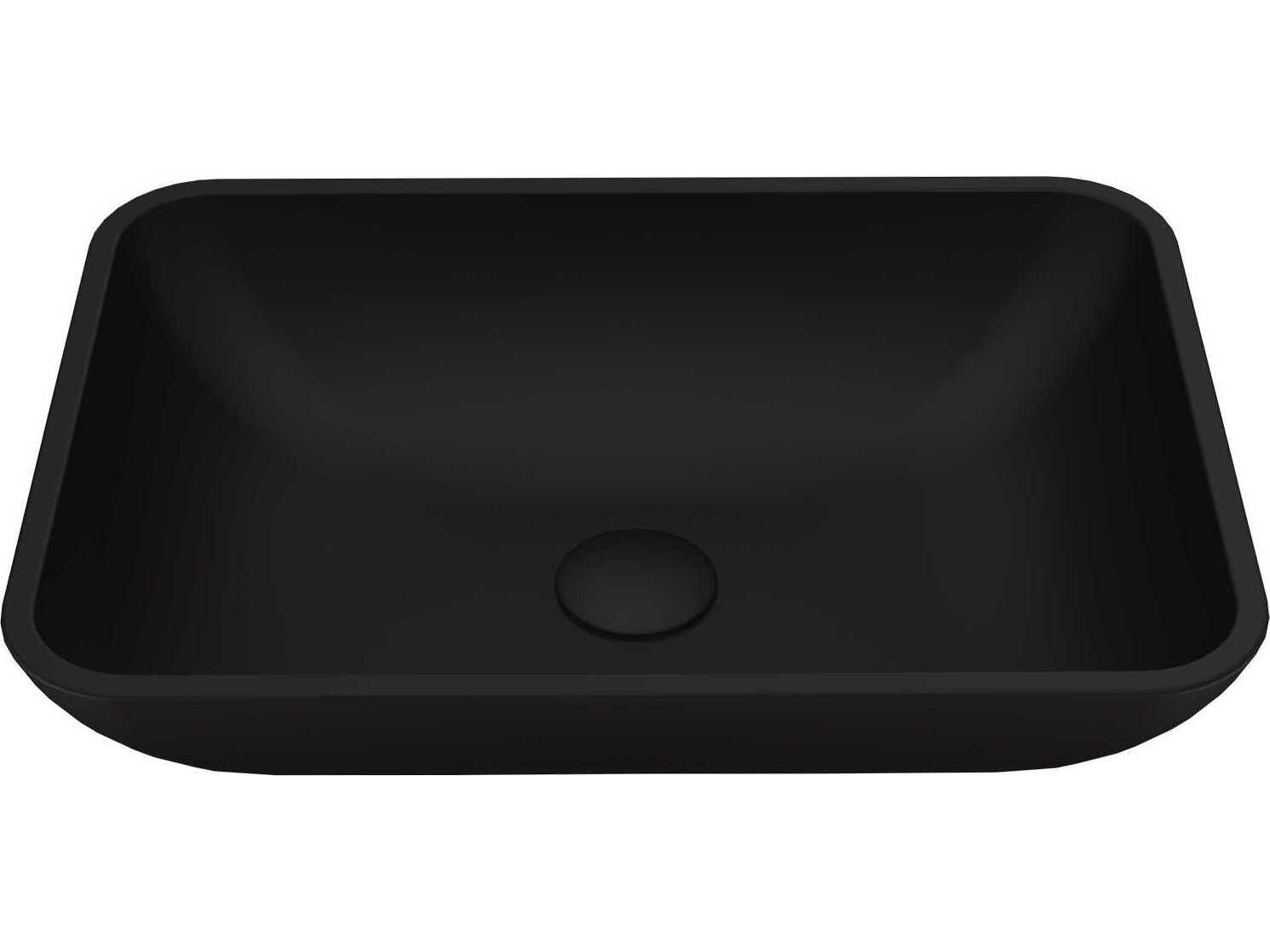 Vigo Sottile Matte Shell 18" Rectangular Vessel Bathroom Sink