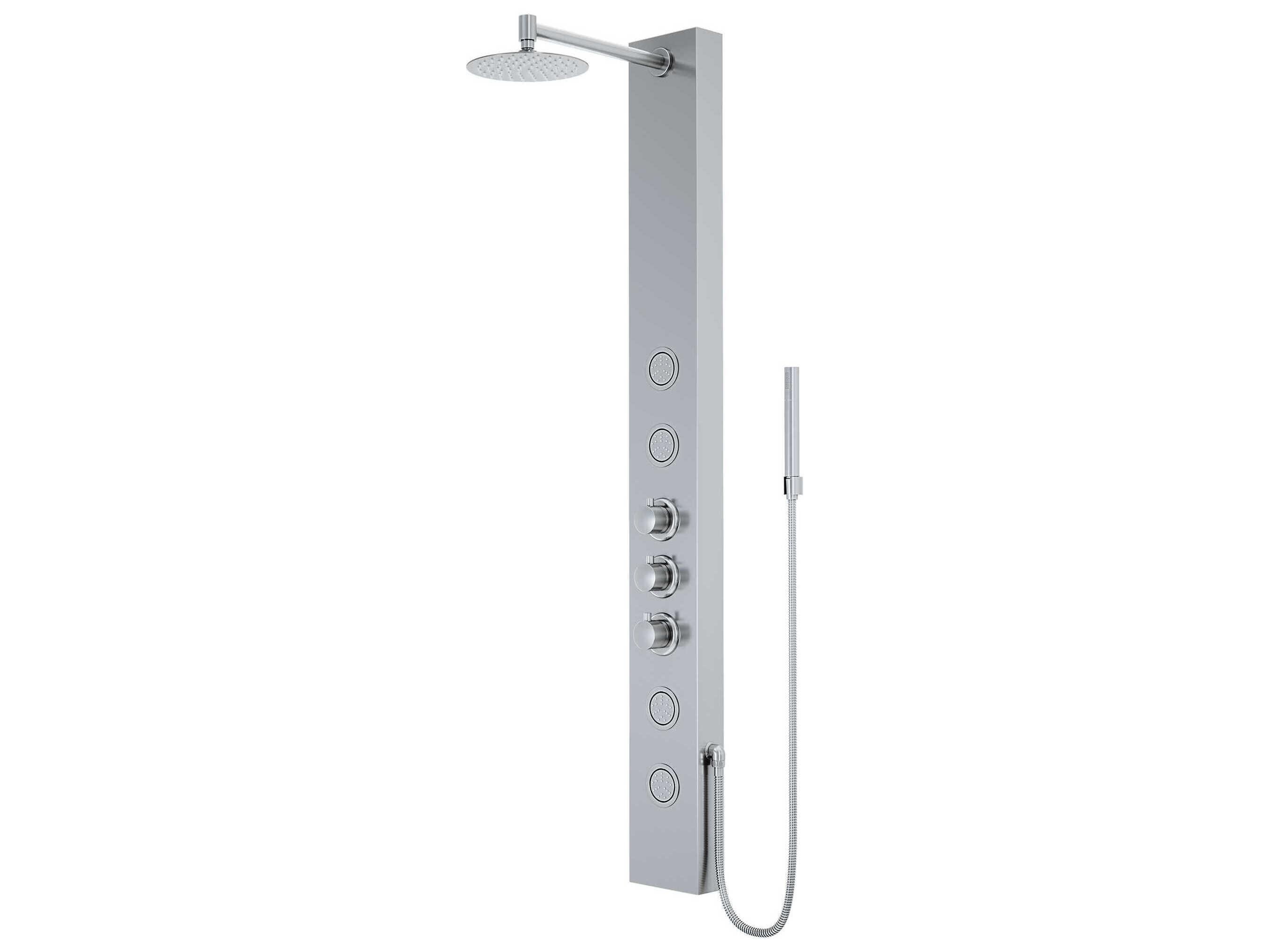 Vigo Ellington Stainless Steel 4-Spray Massage Jet Shower Panel System
