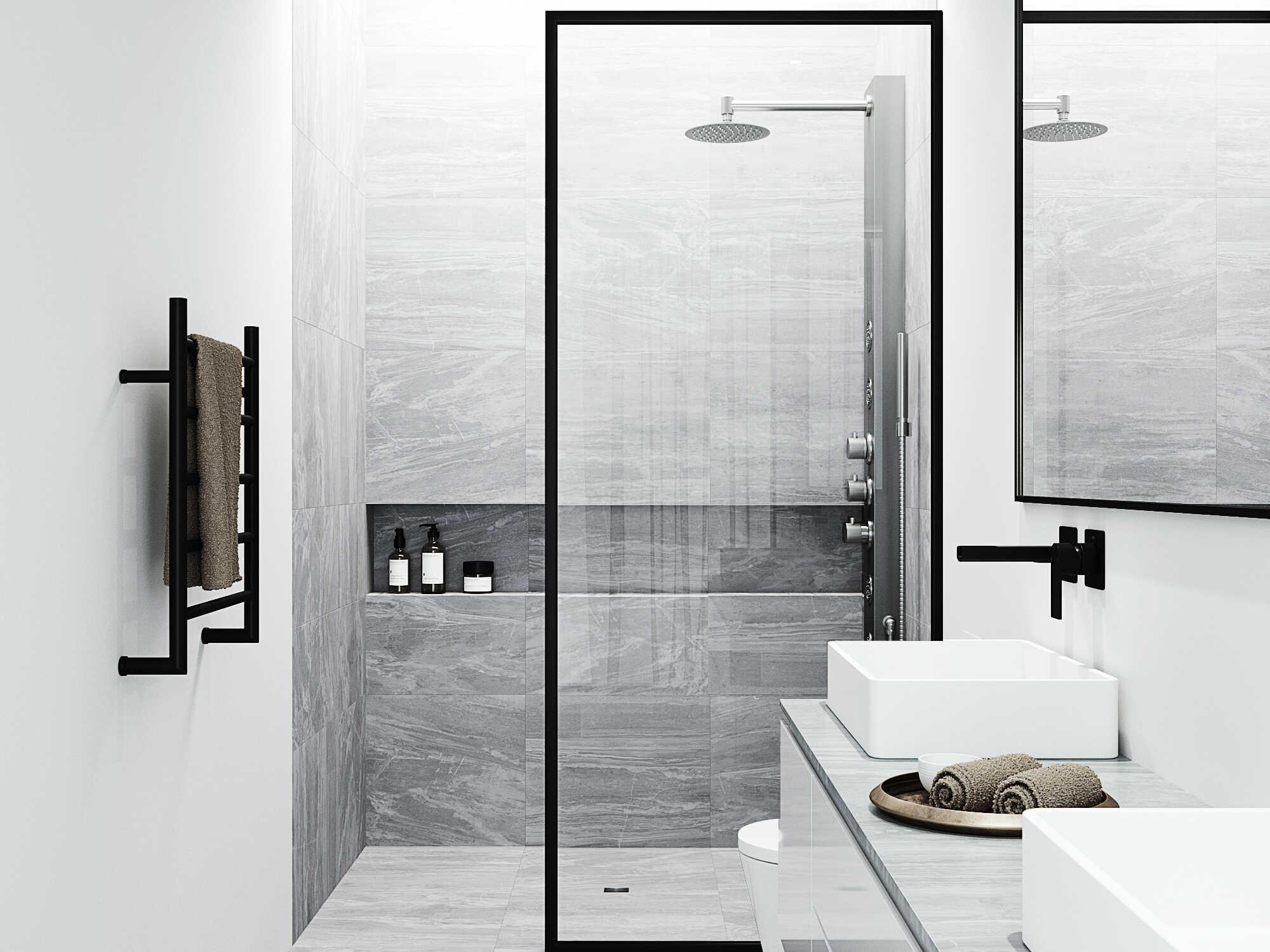 Vigo Ellington Stainless Steel 4-Spray Massage Jet Shower Panel System