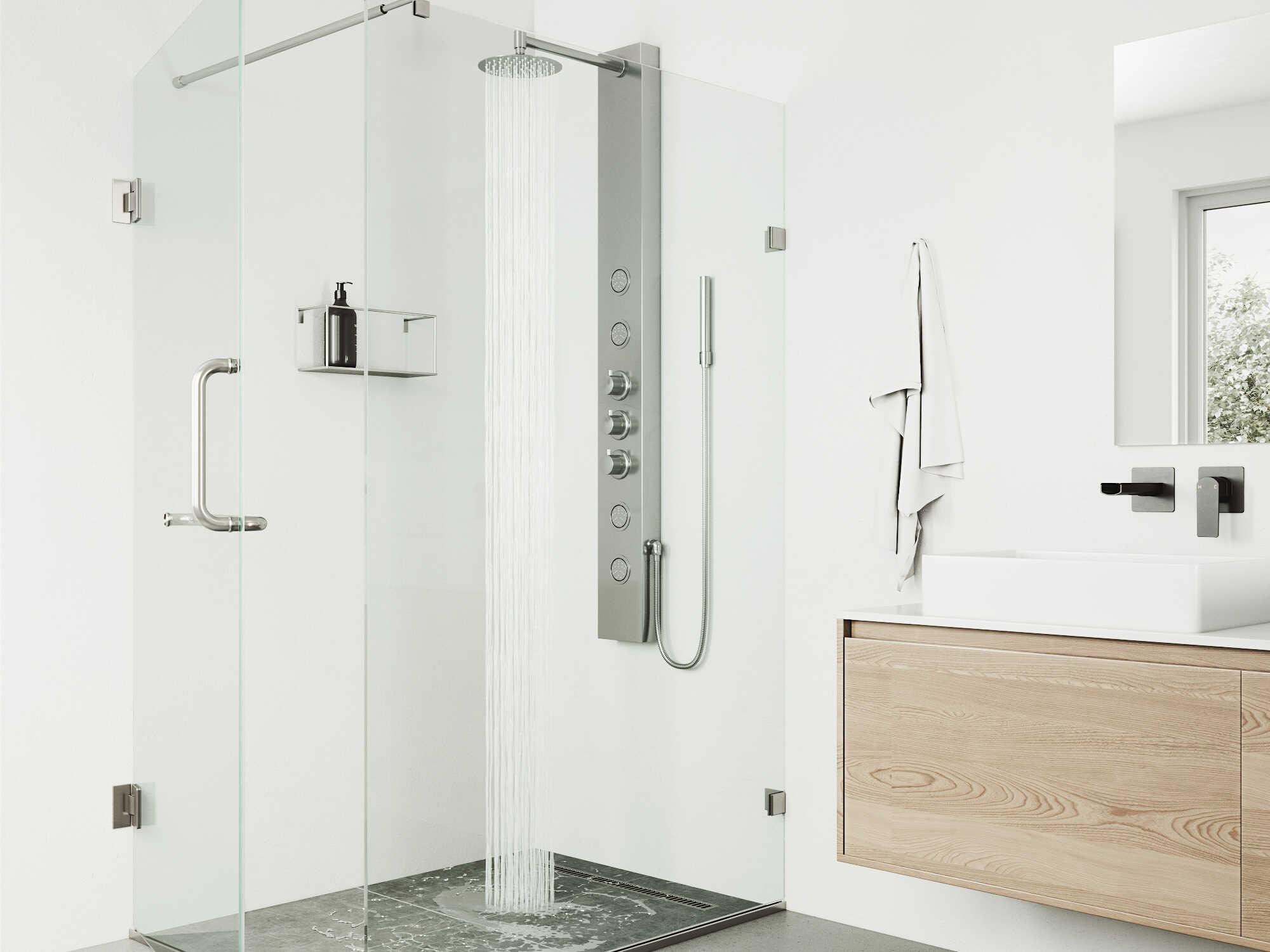 Vigo Ellington Stainless Steel 4-Spray Massage Jet Shower Panel System