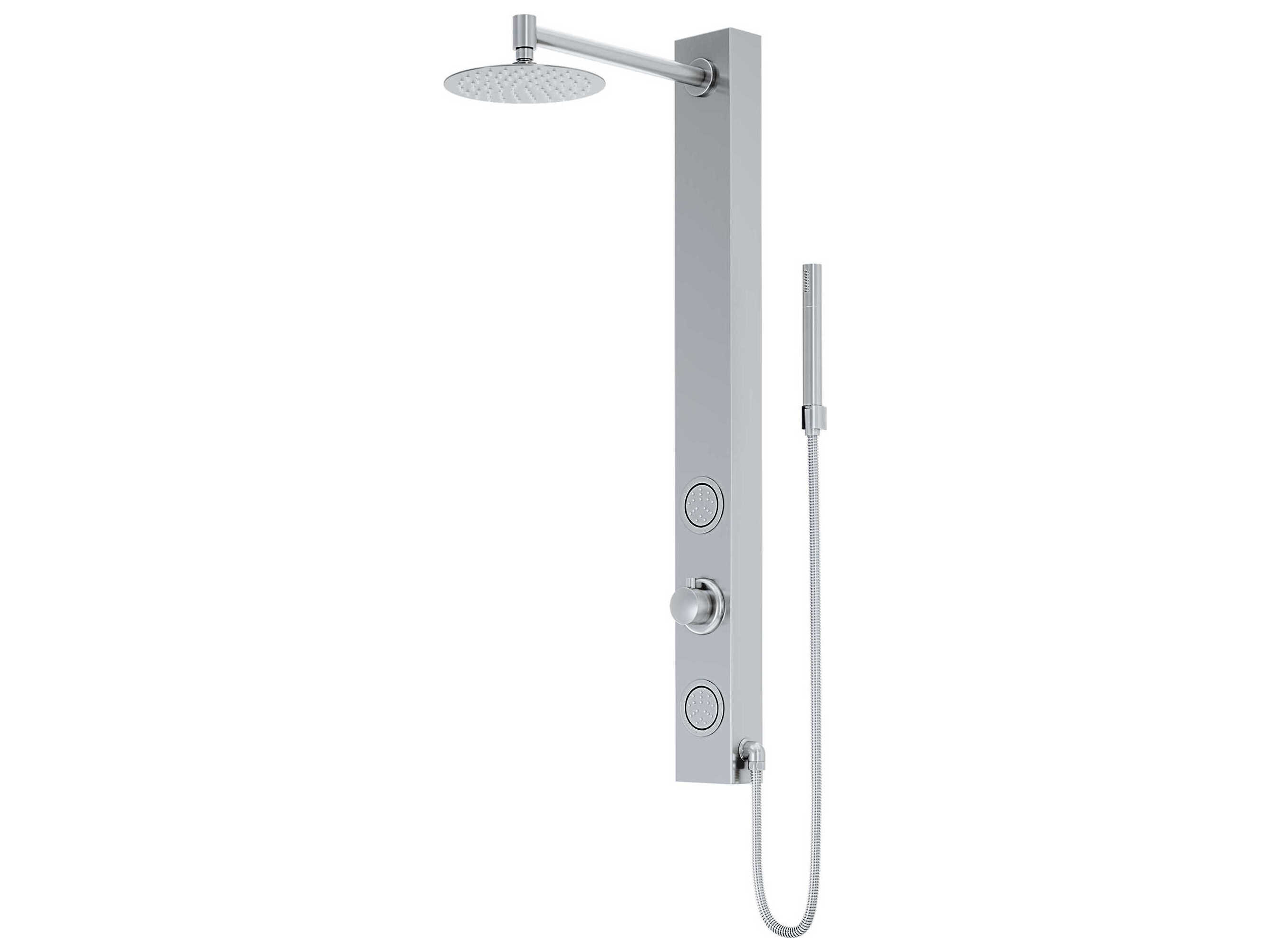 Vigo Gardenia Stainless Steel Retro-Fit 2-Spray Massage Jet Shower Panel System