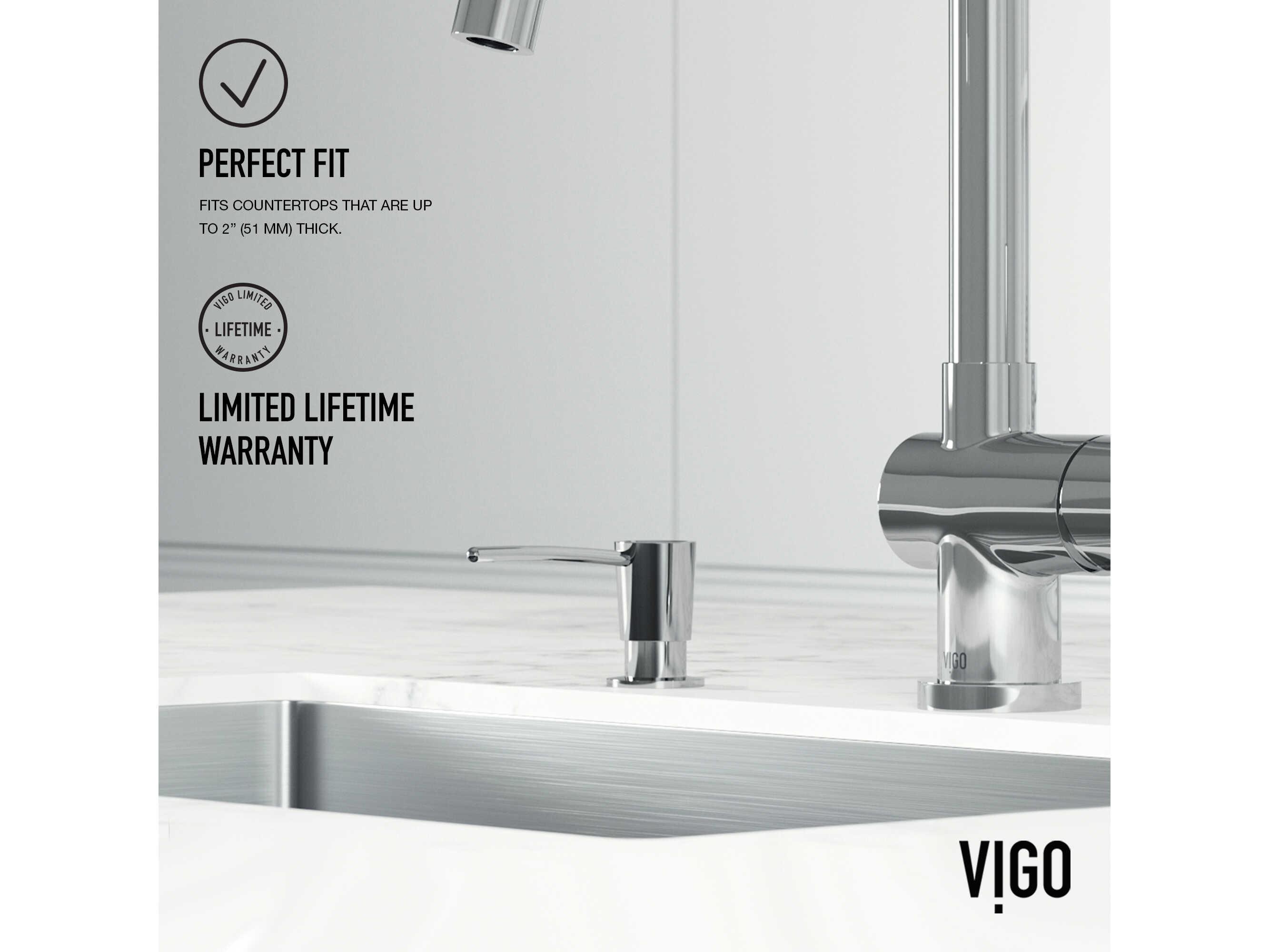 Vigo Chrome Kitchen Soap Dispenser