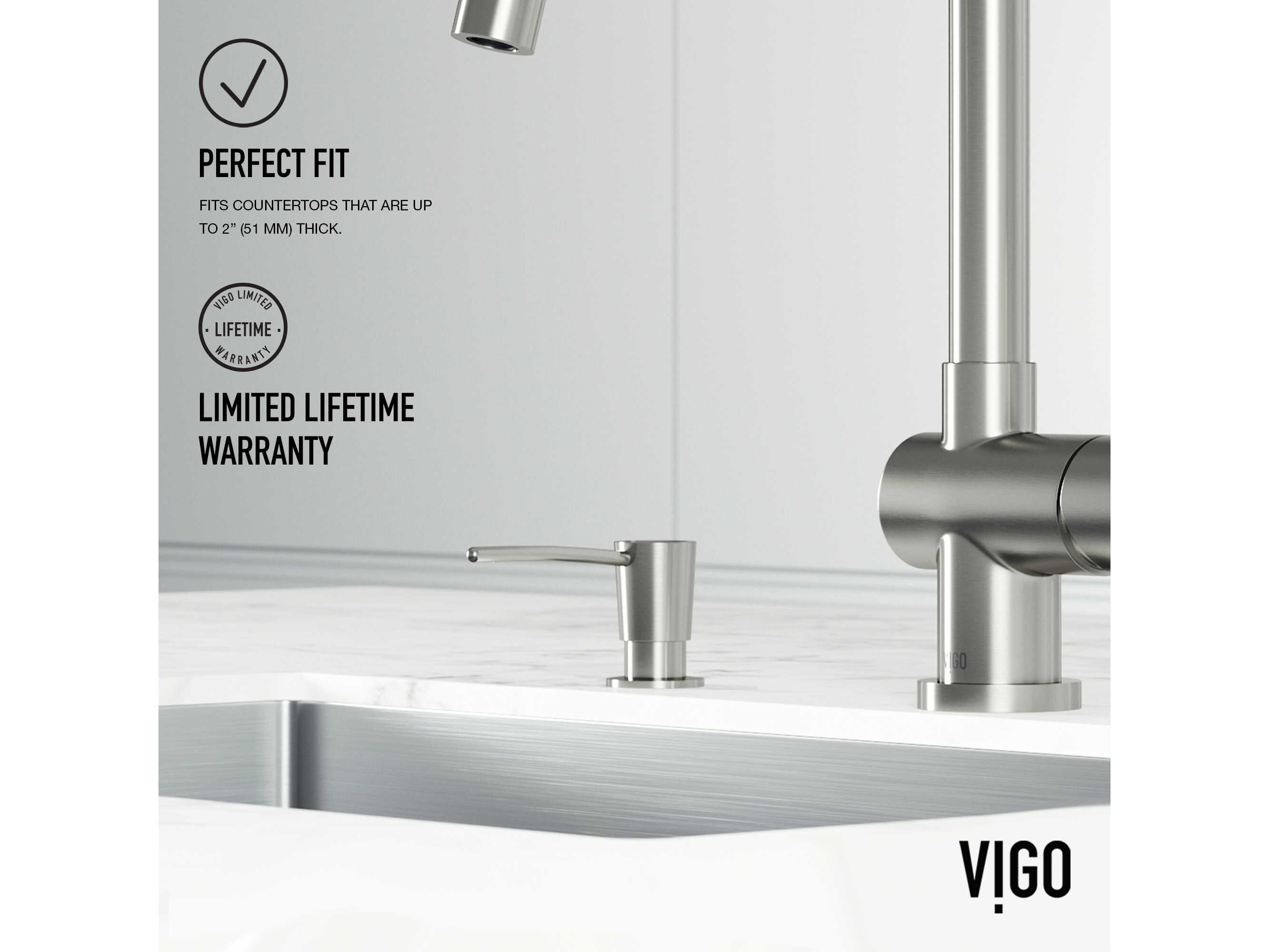 Vigo Stainless Steel Kitchen Soap Dispenser